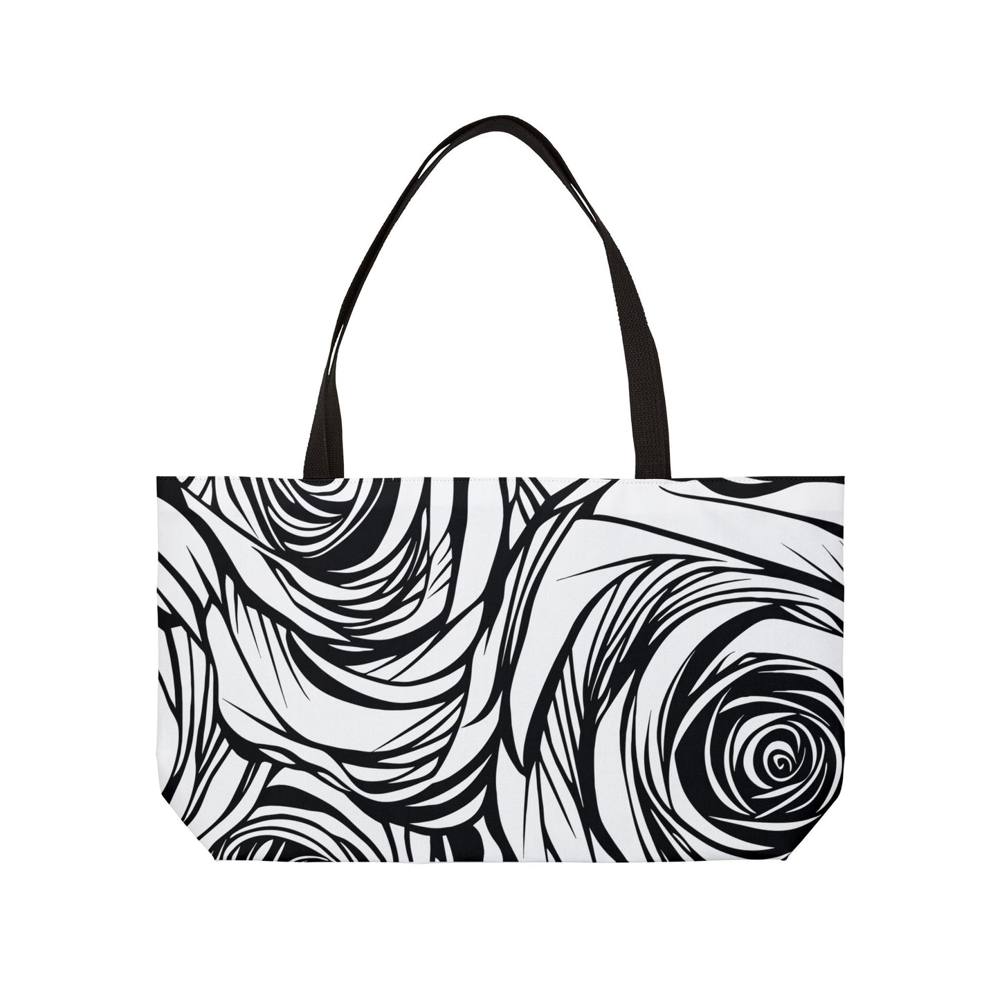 Chic Rose Pattern Weekender Tote Bag Perfect for Travel Beach Shopping or Gym Stylish Floral Design