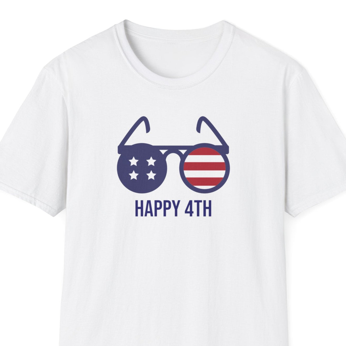 Happy 4th of July Unisex Softstyle T-Shirt Hoiiday Tee Independence Day Shirt