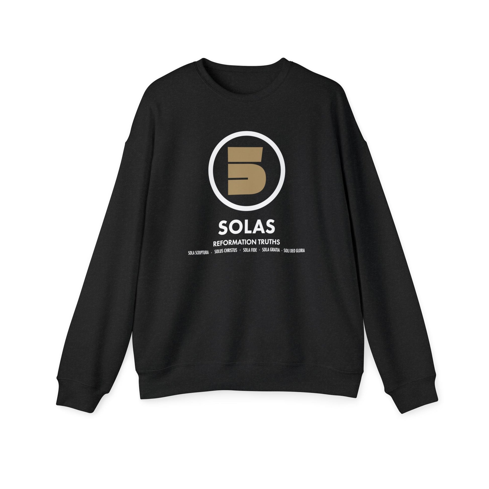 Christian Sweatshirt For Christian Men Women Gift Drop Shoulder Sweatshirt Apparel Clothing Christian Mom Dad bible 5- Solas Graphic Verse
