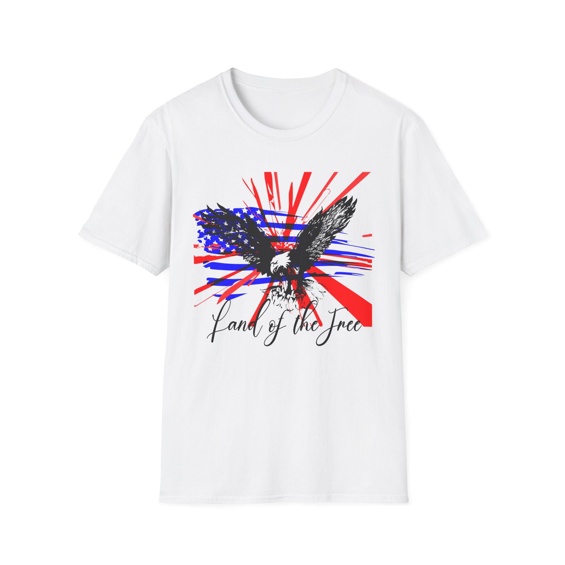 Eagle Shirt American Flag T-Shirt Bald Eagle Tee Stars and Stripes Patriotic Shirt July 4th Independence Day For Women men Short Sleeve Tee