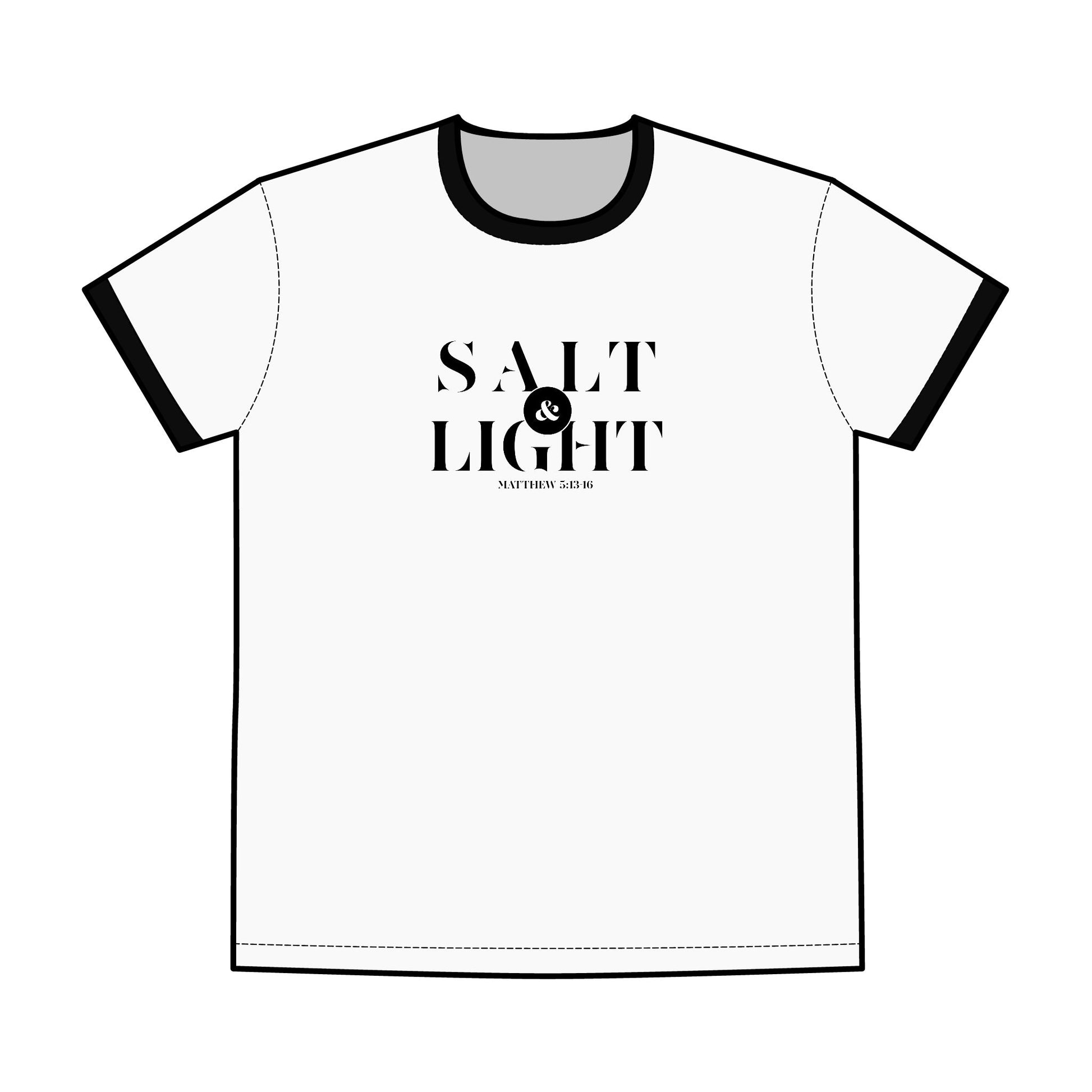 I Am The Way Truth And The Life Scripture Graphic T-Shirt, Bible Verse John 14:6, Christian Men's Staple Ringer Tee, Apparel