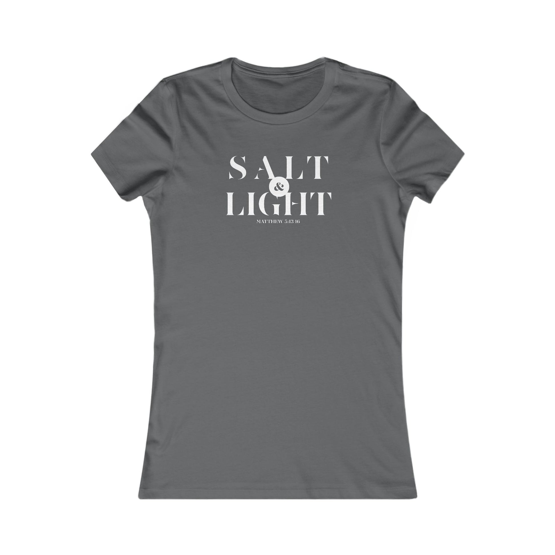 Salt & Light Christian Apparel Women's Favorite Tee Inspirational Graphic T-Shirt for Daily Wear Gift for a Friend Women's Favorite Comfort Tee Casual Style for Everyday Wear