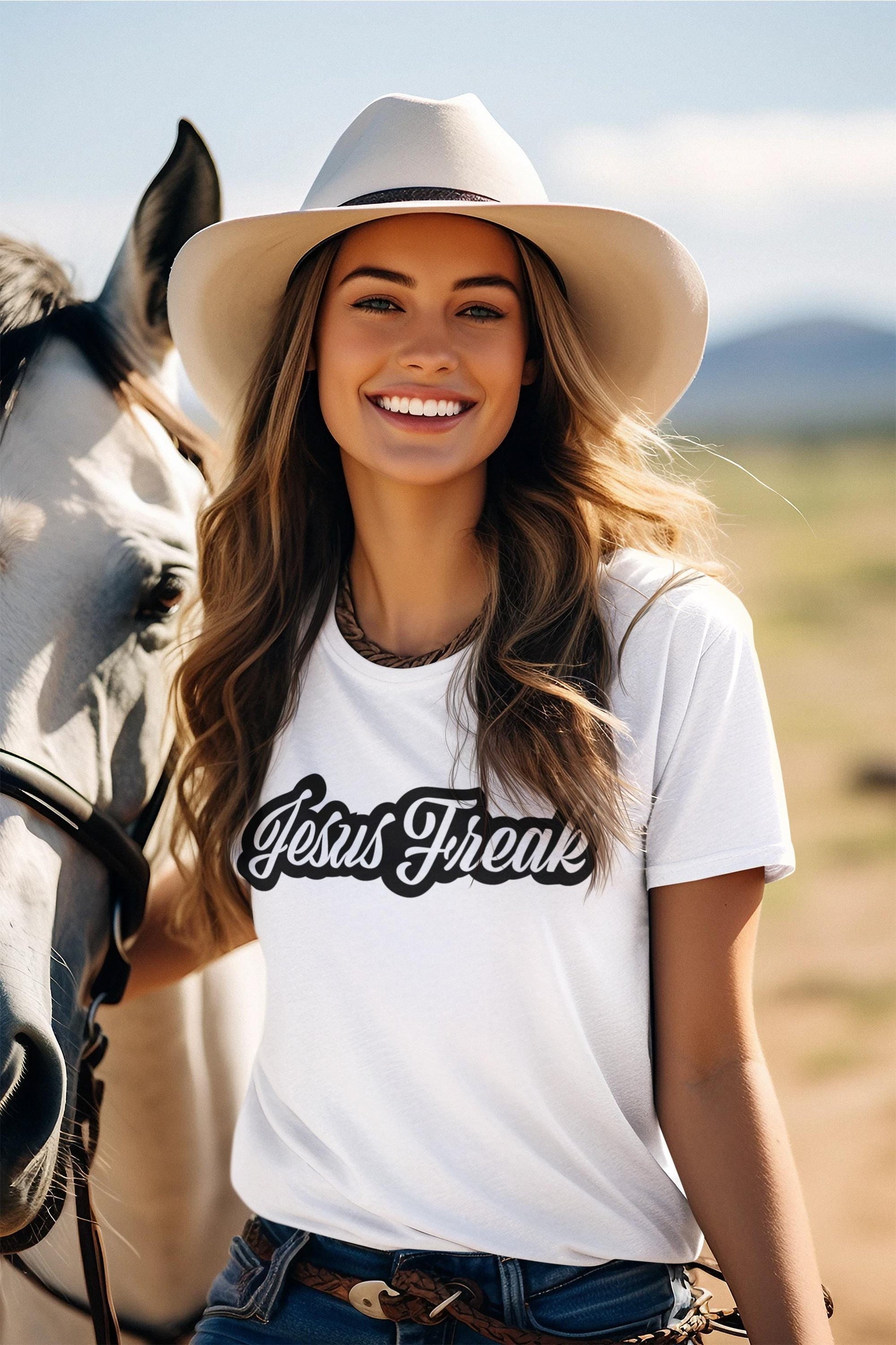 Unisex T-shirt Jesus Freak Tee Religious T-shirt Gift For Men Women Shirt Christian Apparel For Christian Mom Dad Tee