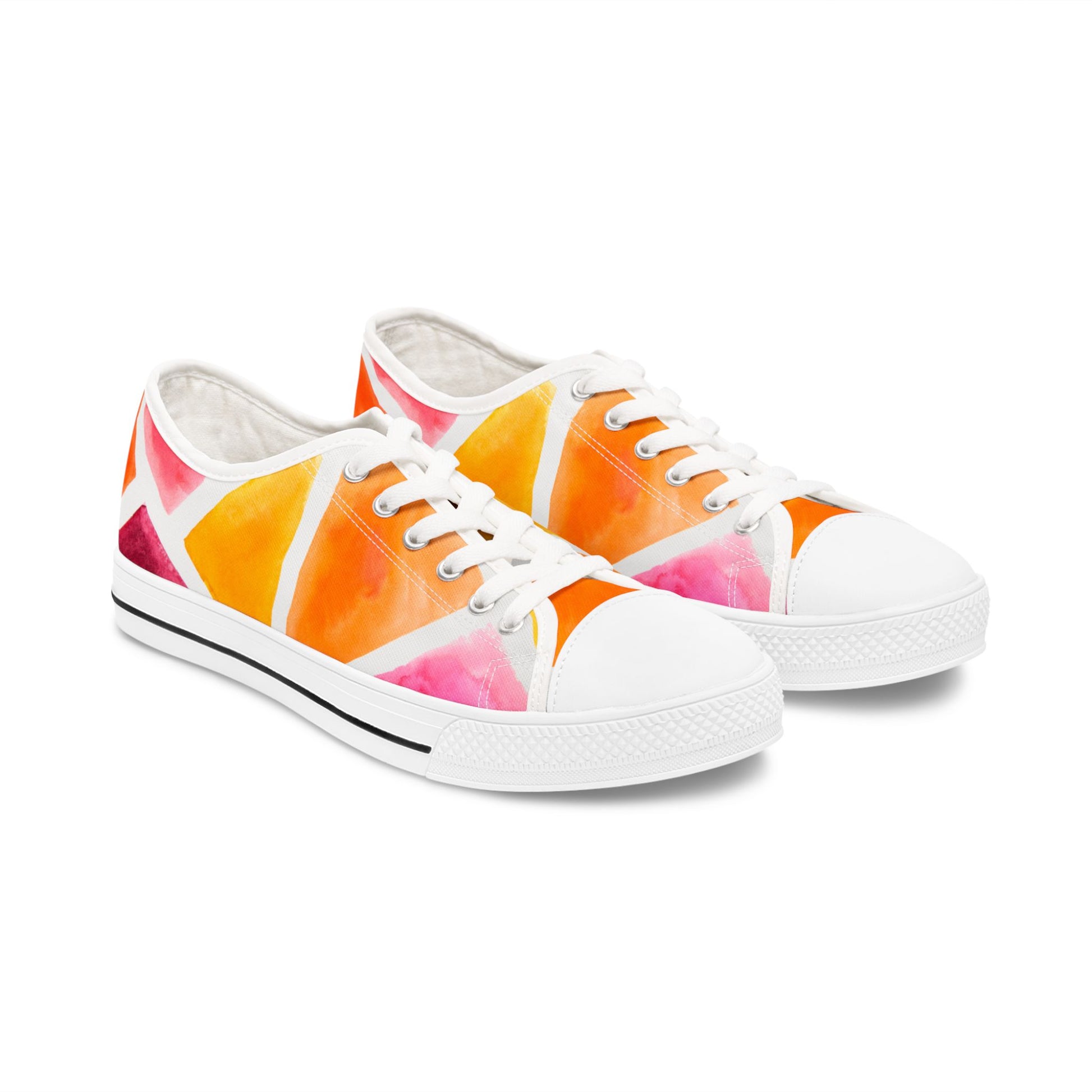 Colorful Sneakers for Women, Stylish Shoes, Trendy Tennis Shoes, Fashion Sneakers, Rainbow Low Top Sneakers Modern look