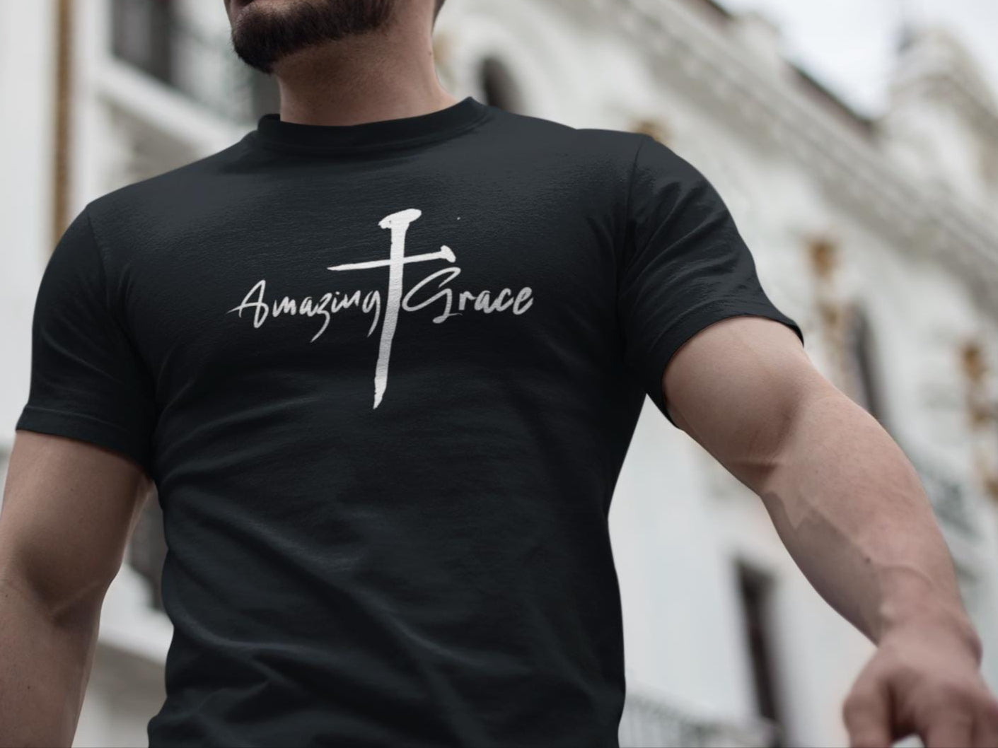 Unisex Amazing Grace T-Shirt For Men Women For Christian Men Women Tee Gift Apparel Bible Verse Tshirt