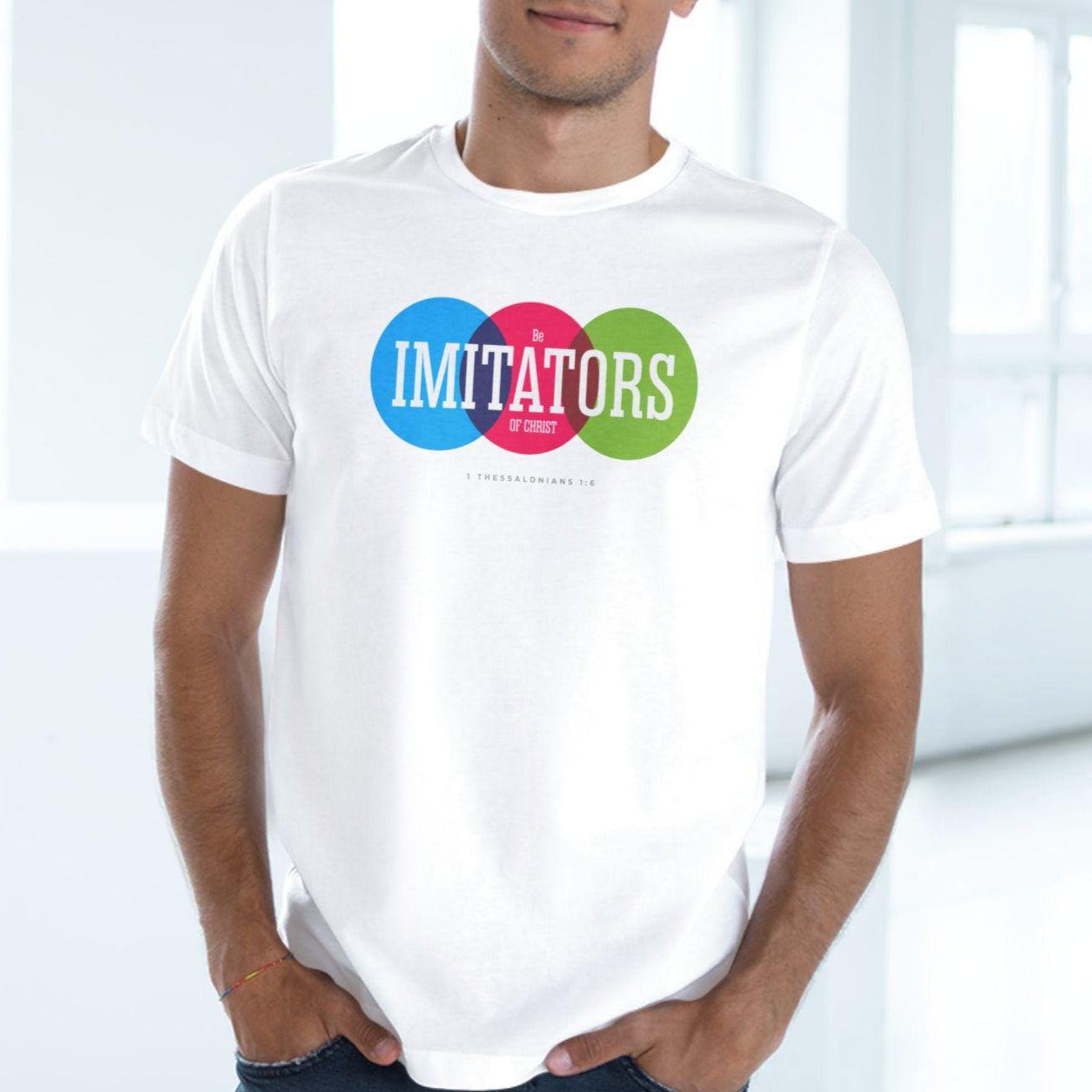 Christian T-Shirt For Christian Men Women Tshirt Christian Apparel Gift Mom Dad Be Immitators Of Christ Graphic Bible Verse Tee - A Kingdom Lifestyle