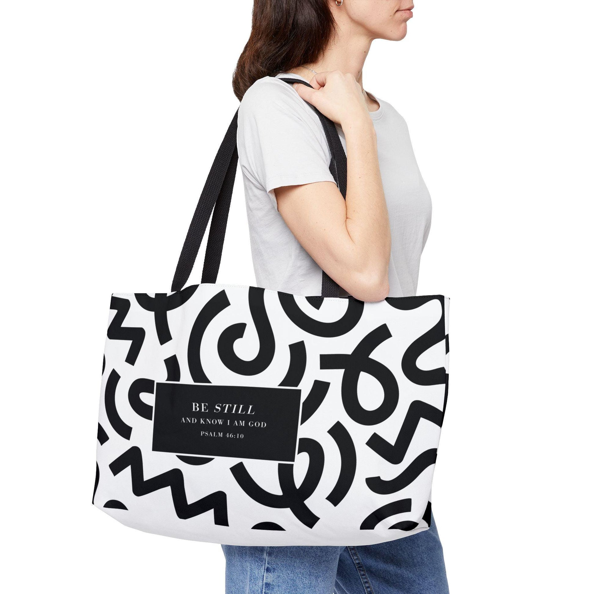 Designer Tote Bag For Christan Women Travel Shoulder Tote Gift Handbag Bible Verse Bag Religious For Her Weekender Tote Bag - A Kingdom Lifestyle