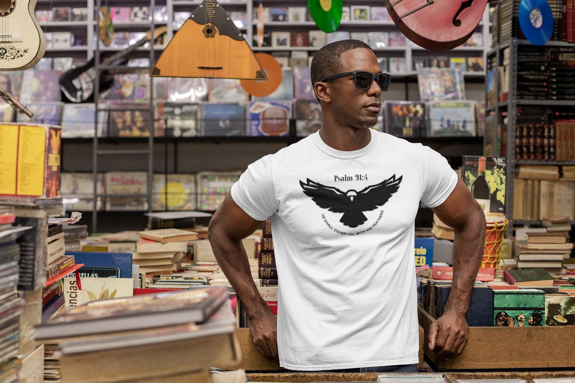 Unisex Bible Verse T Shirt Eagle Art Gift Bible Verse T-shirt For Christian Mom Dad Tee Religious Shirt Jesus shirt For Mom Dad Tee - A Kingdom Lifestyle
