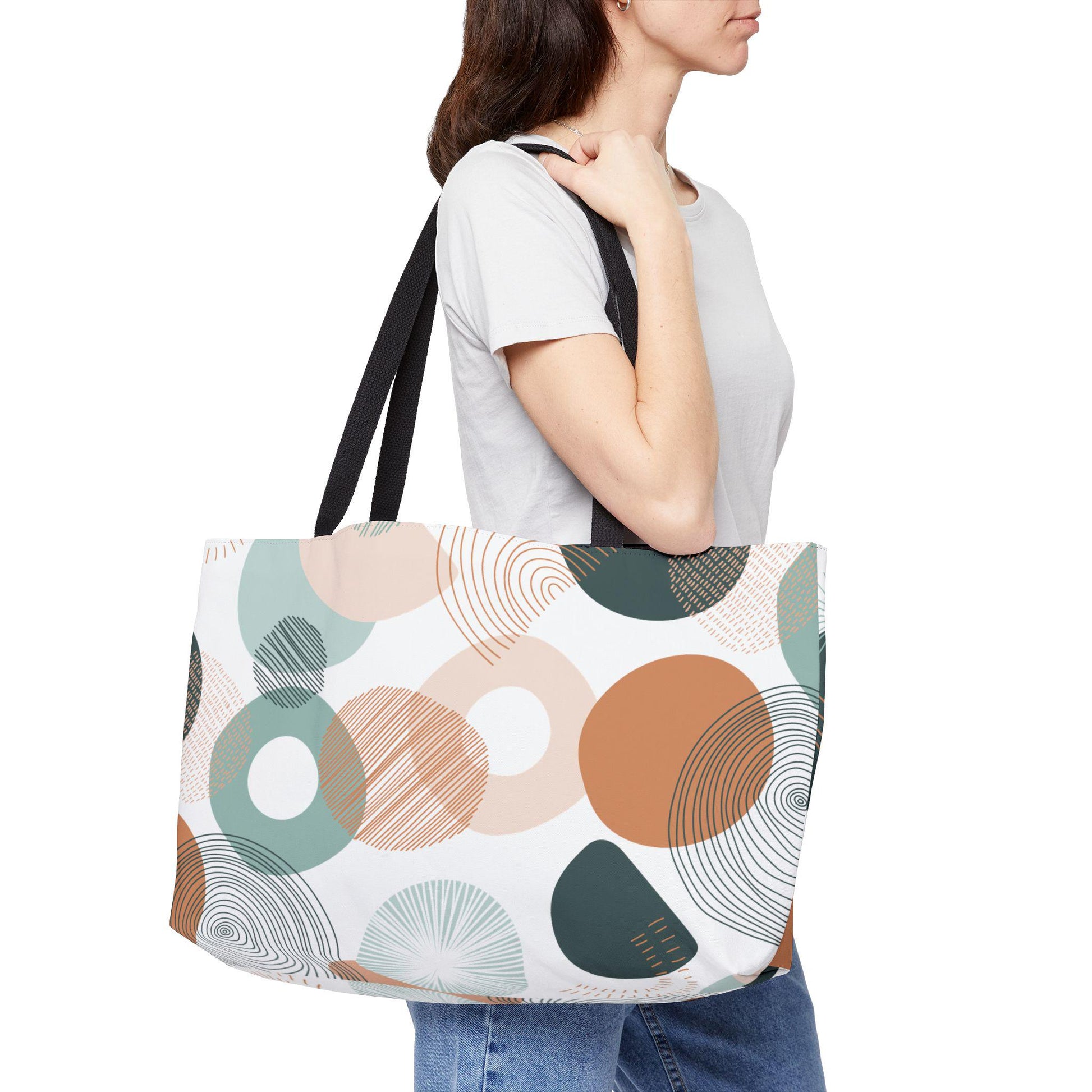 Designer Weekender Tote Bag Oversized Weekender Bag Lined Beach Tote, Lake Trip Bag, Travel Duffel, Great Vacation Gift For Her - A Kingdom Lifestyle