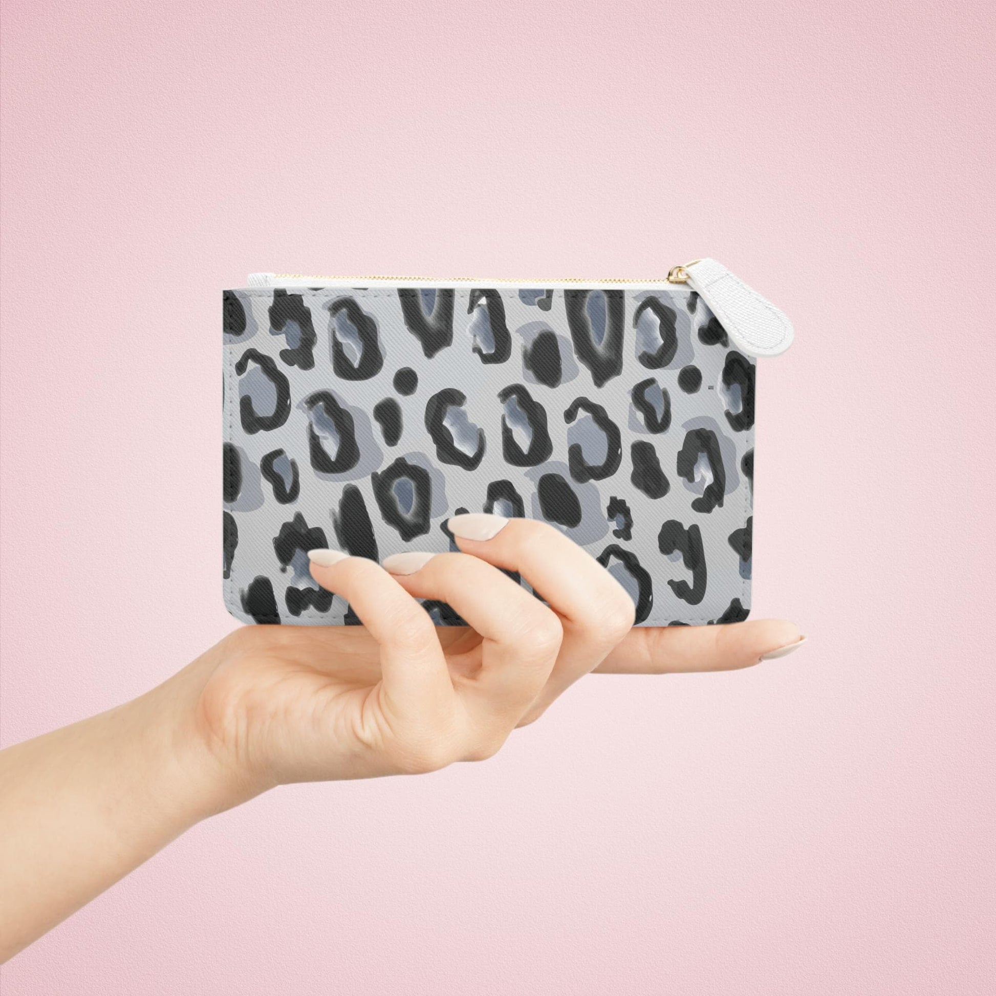Chic Leopard Print Mini Clutch Bag, Fashion Purse, Evening Wallet, Trendy Travel Accessory, Gift for Her, Organizer - A Kingdom Lifestyle