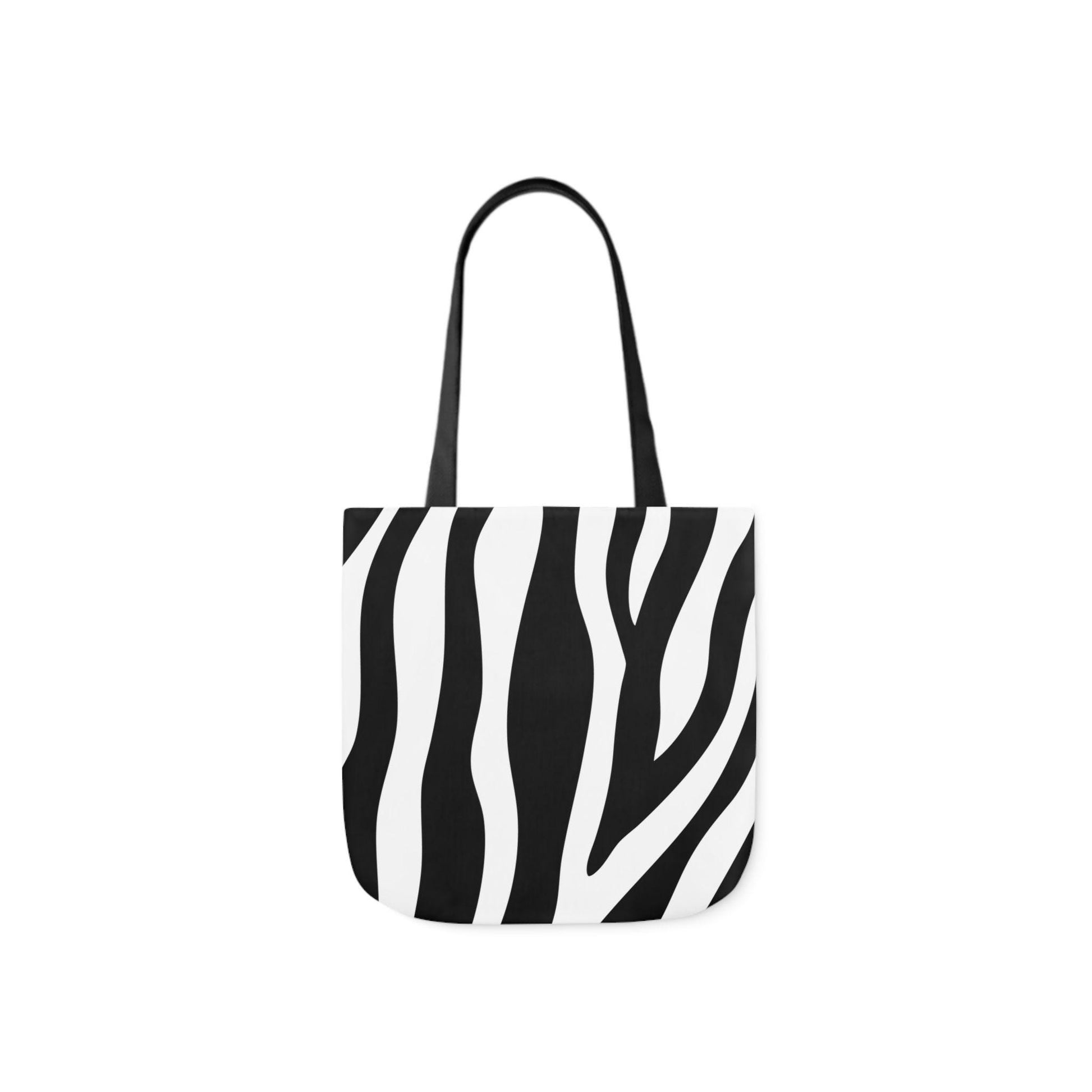 Zebra Print Canvas Tote Bag, Stylish Eco Friendly Grocery Bag, Fashionable Beach Tote, Gift for Animal Lovers, Versatile Shopping Bag - A Kingdom Lifestyle