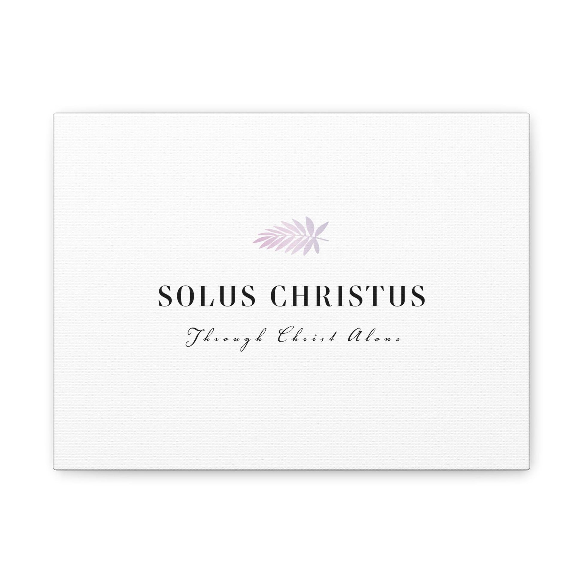 5 Solas Series Canvas Wall Art Home & Living Matte Canvas Stretched Christian Gift Home Decor Solus Christus Verse. Add this statement piece to your collection today! Limited stock available. - A Kingdom Lifestyle
