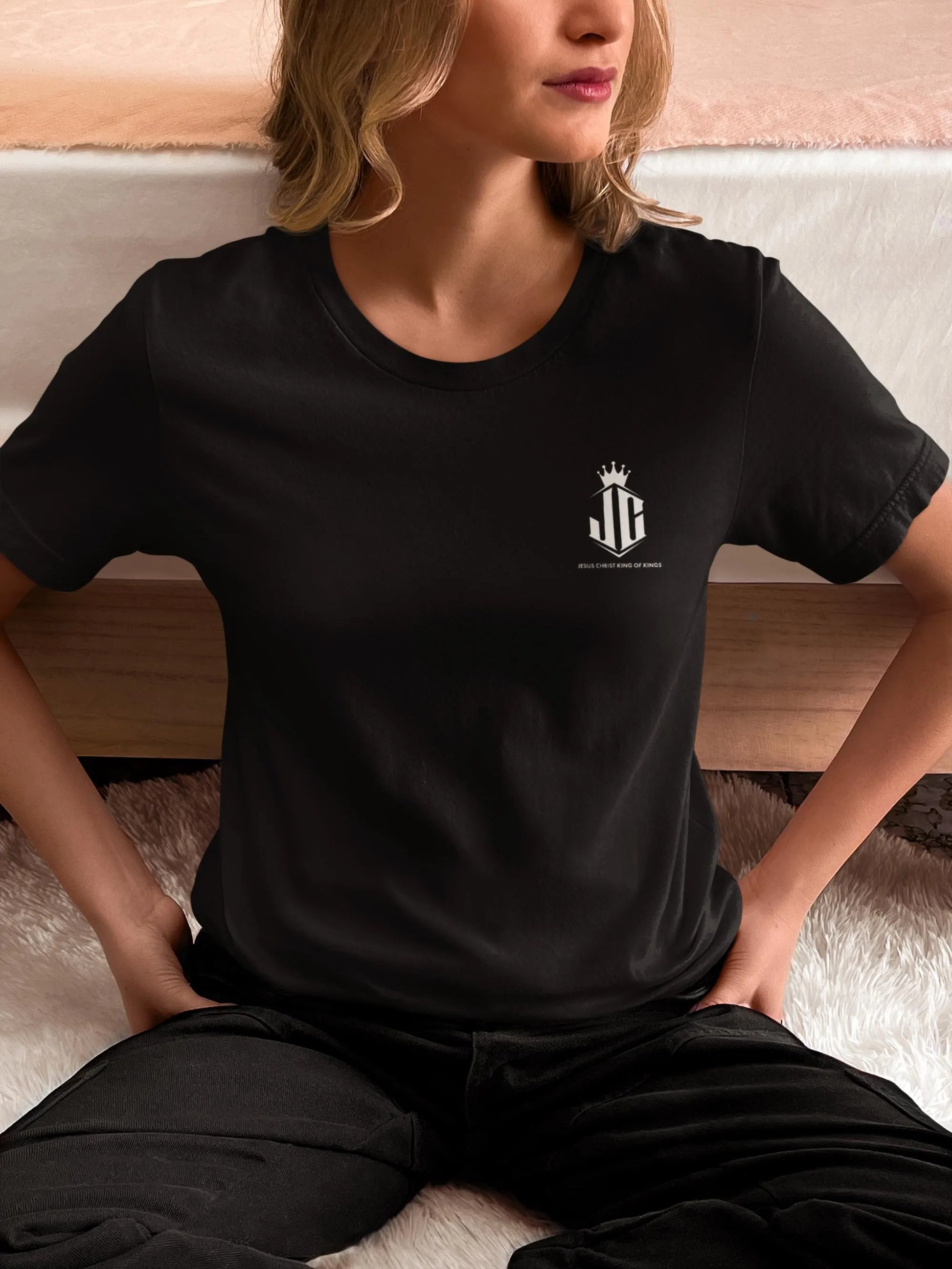 Unisex Faith Tee Christian Apparel Shirt For Men Women Christian Tee For Gift Christian T-shirt JC Logo Tee Jesus Christ Tee Unisex Tee