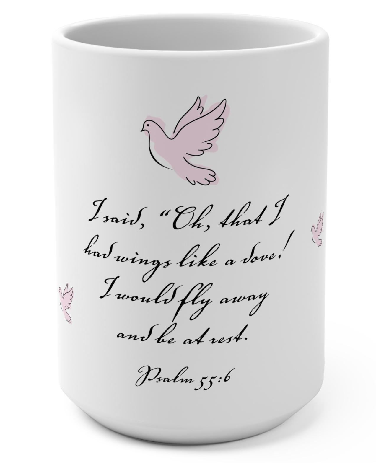 Christian Cup Dove Graphic Coffee Mug Gift For Men Women Pray Without Ceasing Bible Verse Home and Living Christian Cup Kitchen. Add this statement piece to your collection today! Limited stock available. - A Kingdom Lifestyle