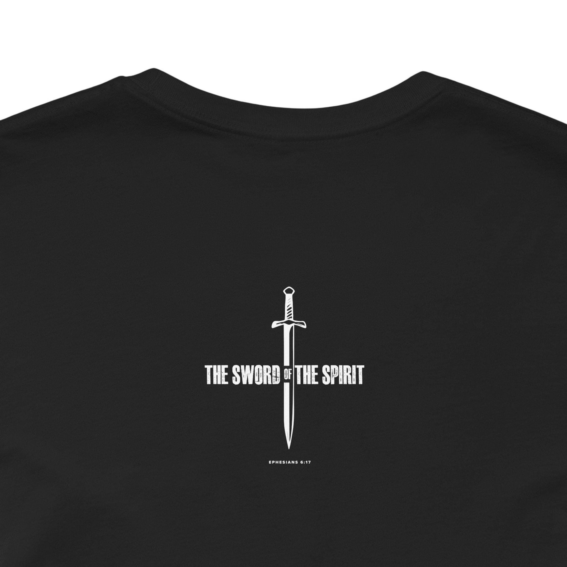 Christian Tshirt For Christian Men Women Short Sleeve Tee, Christian Apparel Bible Verse The Sword of the Spirit Scripture Graphic Tee