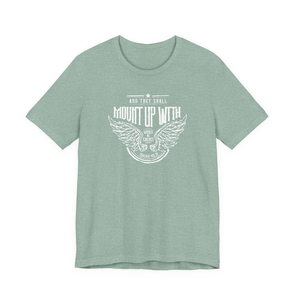 Christian Man Woman Inspirational Tshirt Isaiah Scripture Bible Verse Tee Perfect for Casual Outings & Gifts