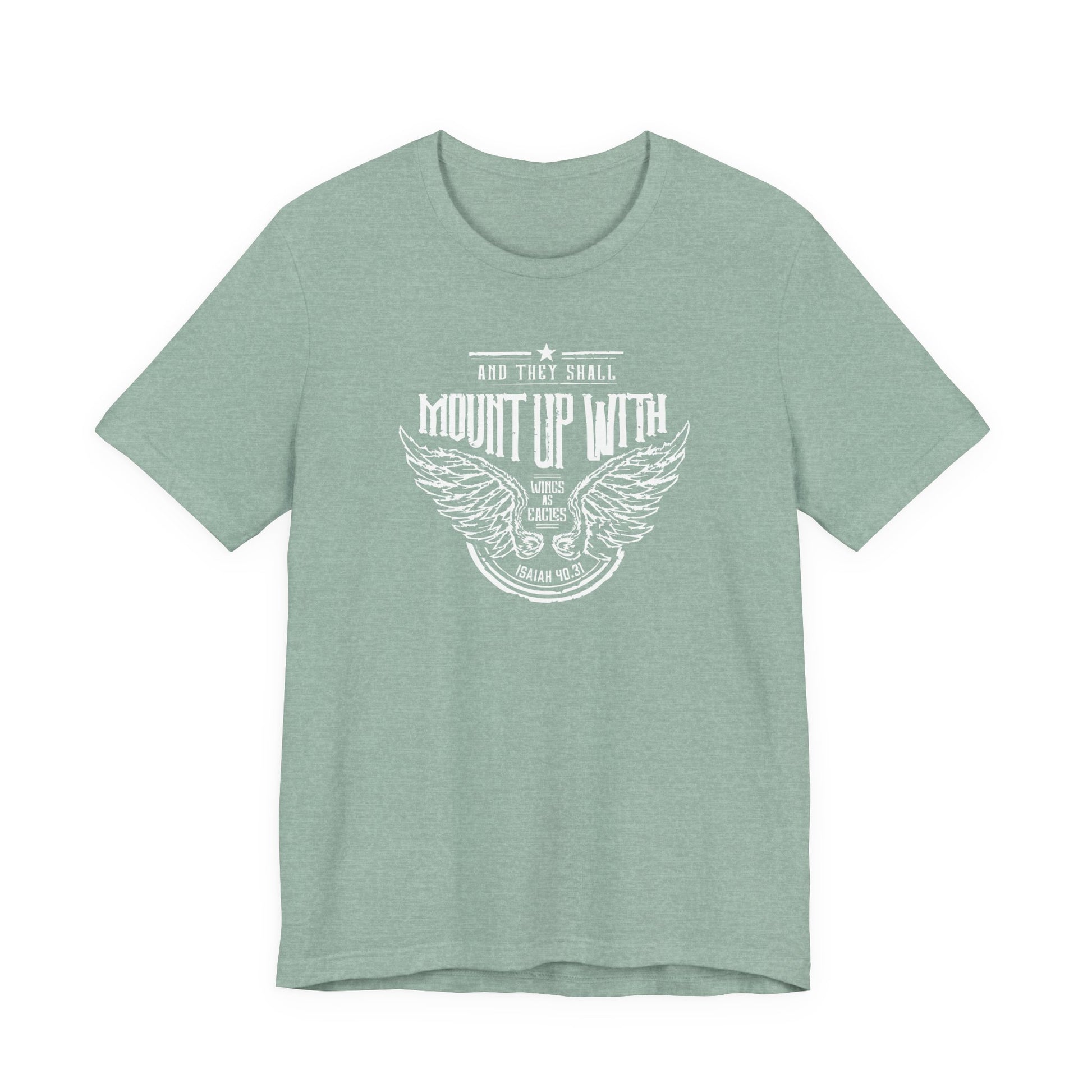 Christian Man Woman Inspirational Tshirt Isaiah Scripture Bible Verse Tee Perfect for Casual Outings & Gifts
