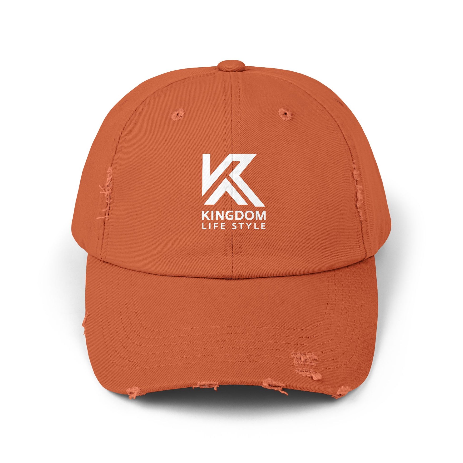 Stylish Unisex Distressed Cap - Kingdom Life Style Adjustable Hat Kingdom Lifestyle Cap Fa