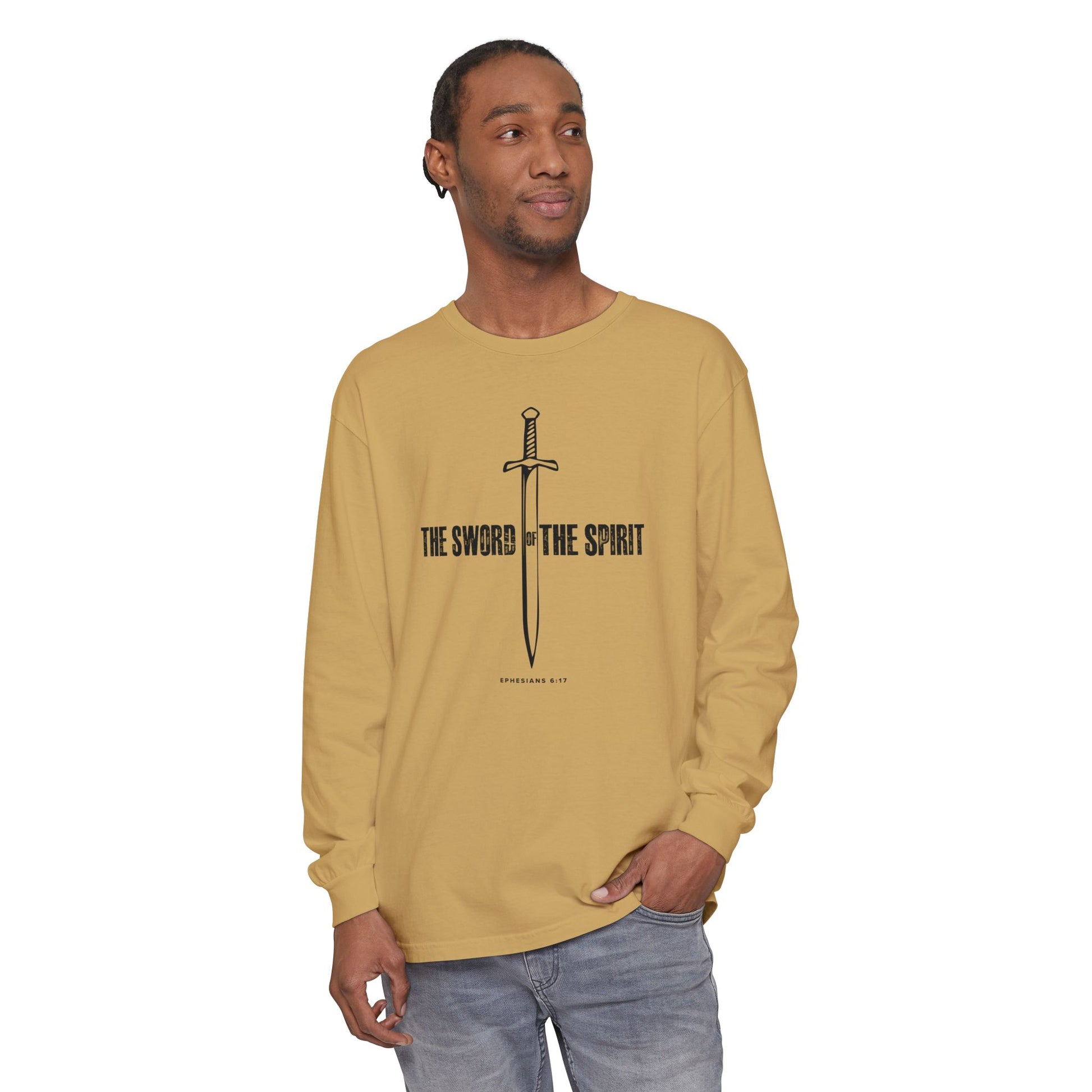 Christian Long Sleeve TShirt For Christian Mom Dad  For Christian Men Christian Shirt, Bible Verse T-Shirt, Religious Outfit, Retro Faith T Shirt, Christian Cross Graphic Tees, Jesus Shirt, Religious Gift Shirt Long Sleeve Tee Apparel Bible Verse Ephesian