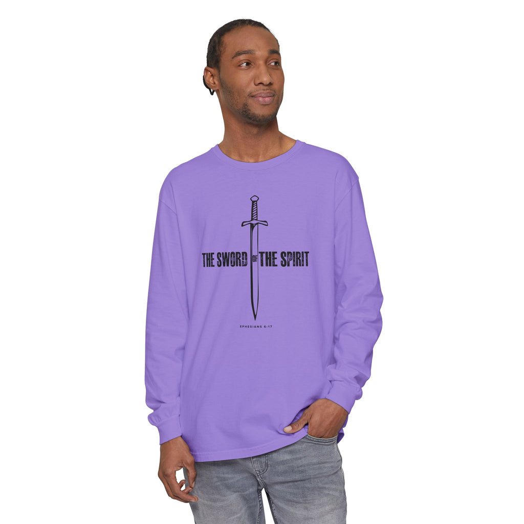 Christian Long Sleeve TShirt For Christian Mom Dad  For Christian Men Christian Shirt, Bible Verse T-Shirt, Religious Outfit, Retro Faith T Shirt, Christian Cross Graphic Tees, Jesus Shirt, Religious Gift Shirt Long Sleeve Tee Apparel Bible Verse Ephesian