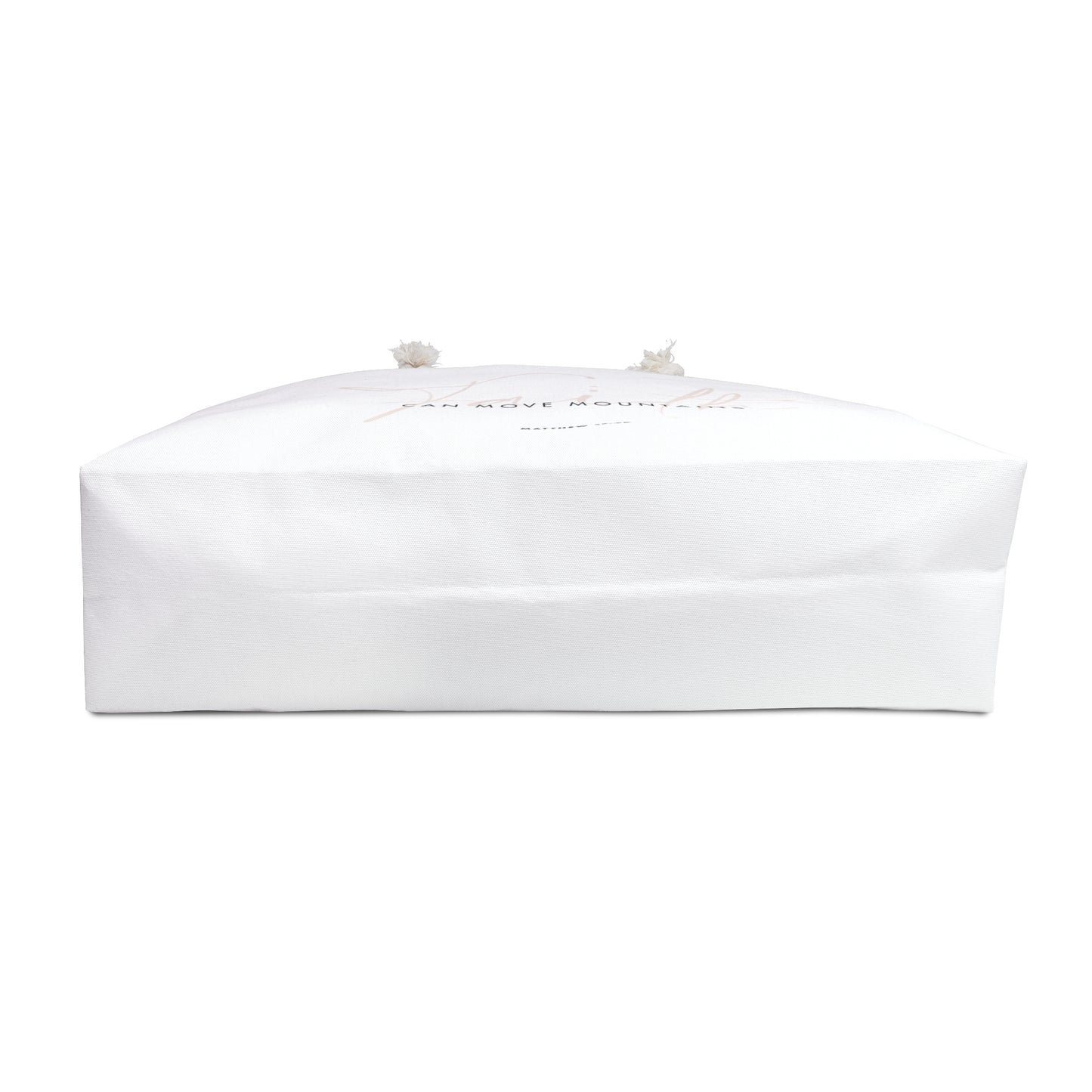 Faith-Inspired Weekender Bag  Travel Bag Religious qoute "Can Move Mountains" Gift for Women