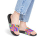 Colorful Women's Wearable Sandals, Boho Slide Sandals, Comfortable Summer Footwear, Beach Outing Sandals, Gift for Her