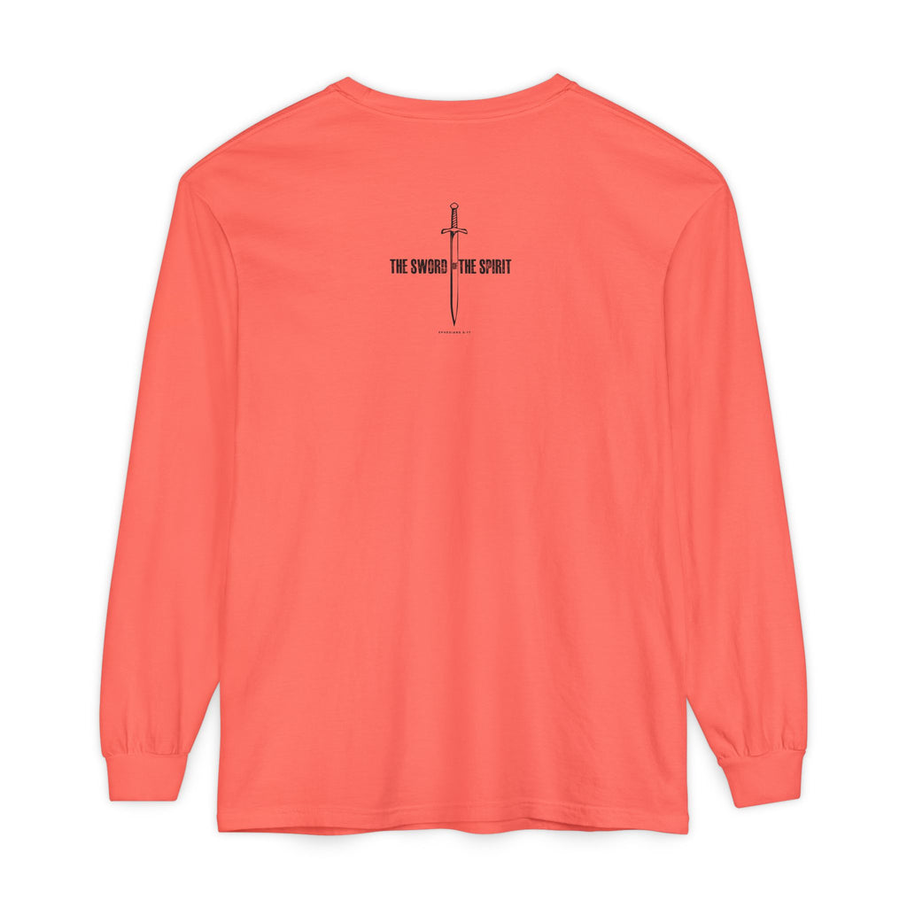 Christian Long Sleeve TShirt For Christian Mom Dad  For Christian Men Christian Shirt, Bible Verse T-Shirt, Religious Outfit, Retro Faith T Shirt, Christian Cross Graphic Tees, Jesus Shirt, Religious Gift Shirt Long Sleeve Tee Apparel Bible Verse Ephesian