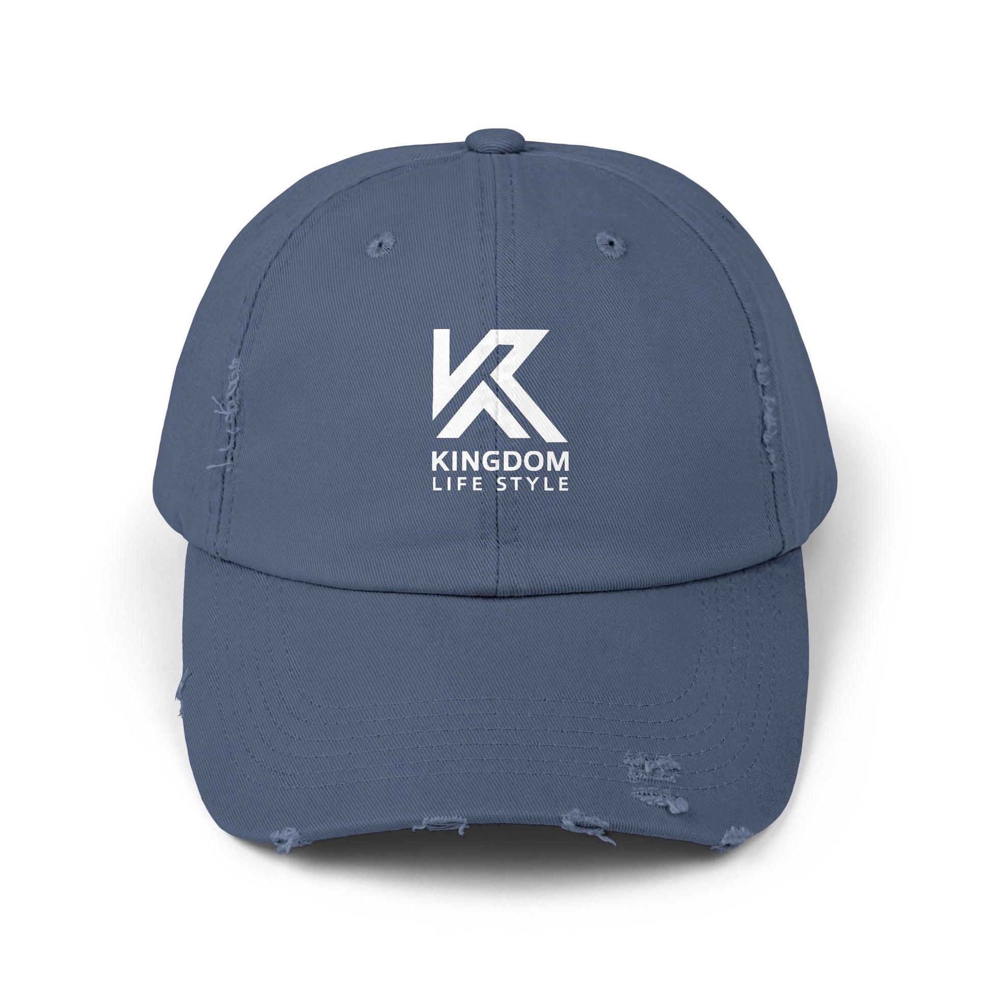 Stylish Unisex Distressed Cap - Kingdom Life Style Adjustable Hat Kingdom Lifestyle Cap Fa