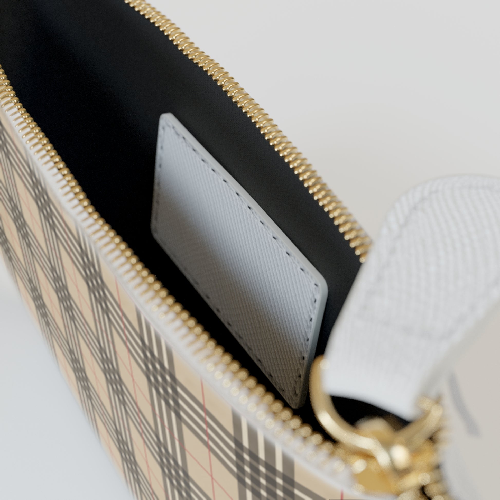 Luxury Mini Plaid Print Clutch Bag for Women Luxury Gift Purse Luxury Coin Purse Faux Leather Pouch Womens Wallet Key Pouch Key Purse