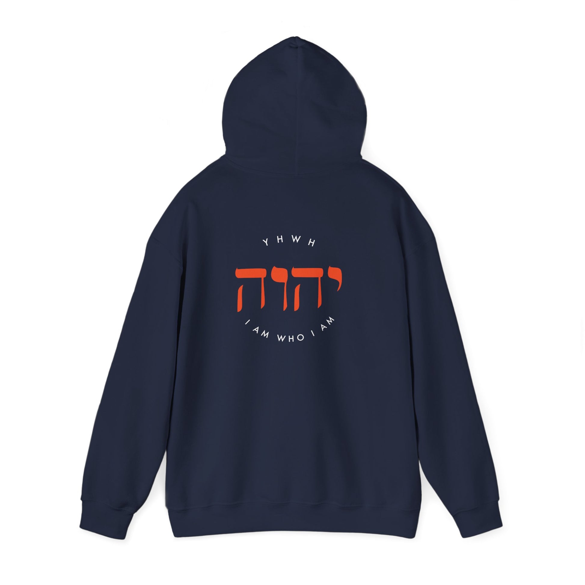 Hooded Sweatshirt For Men Women Clothing Modern Christian Fashion Sweatshirt Apparel Hebrew Graphic I Am Who I Am Hoodie