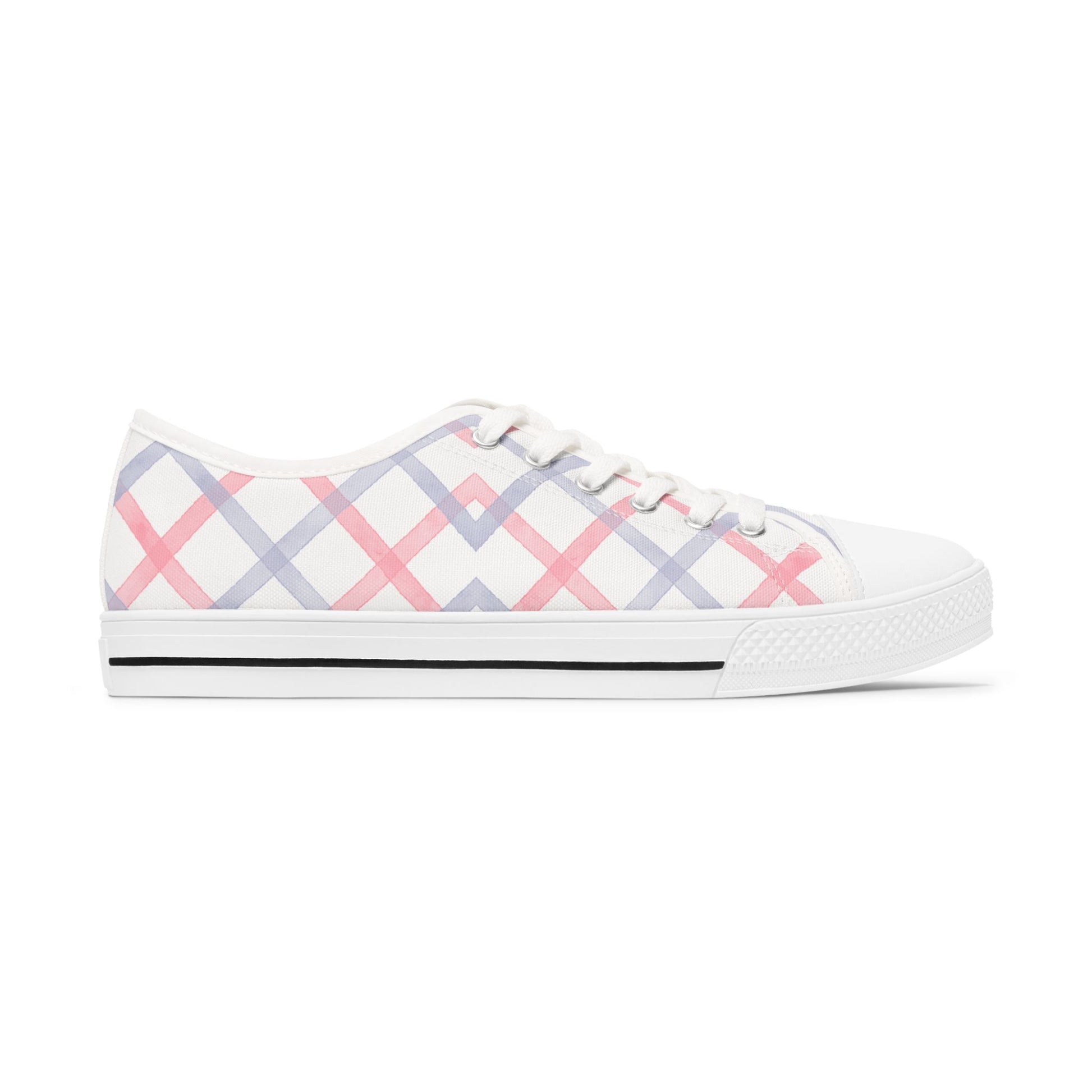 Women's Designer Soft Plaid Low Top Sneakers Womens Converse Sneakers Sneakers For Women Low Top Sneakers Canvas Lace Up Girls Ladies Flat