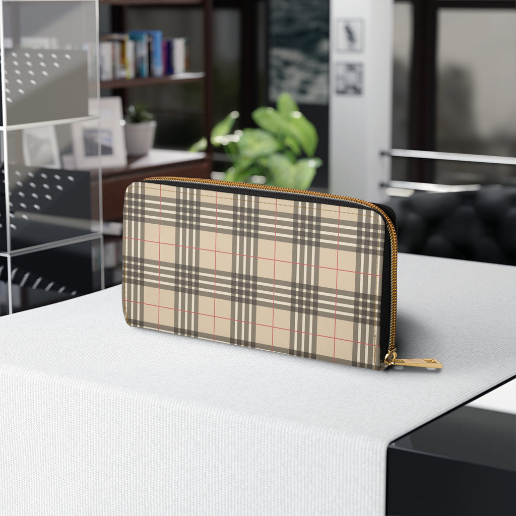 Chic Plaid  Zipper Wallet | Classic Plaid Design, Stylish Clutch, Perfect Gift for Her, Everyday Use, Fashion Accessory
