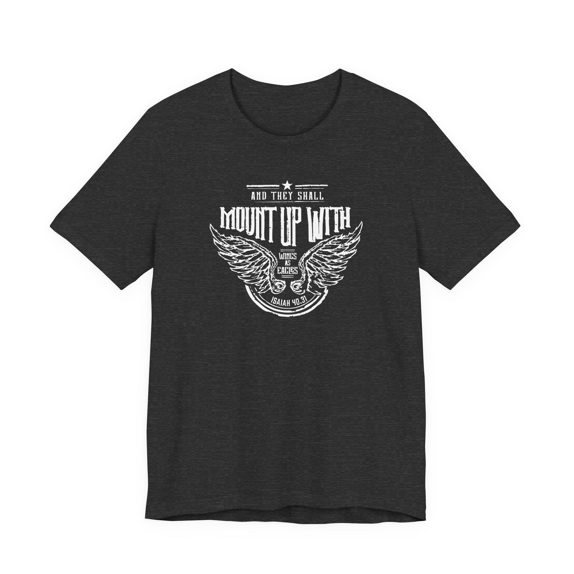 Christian Man Woman Inspirational Tshirt Isaiah Scripture Bible Verse Tee Perfect for Casual Outings & Gifts