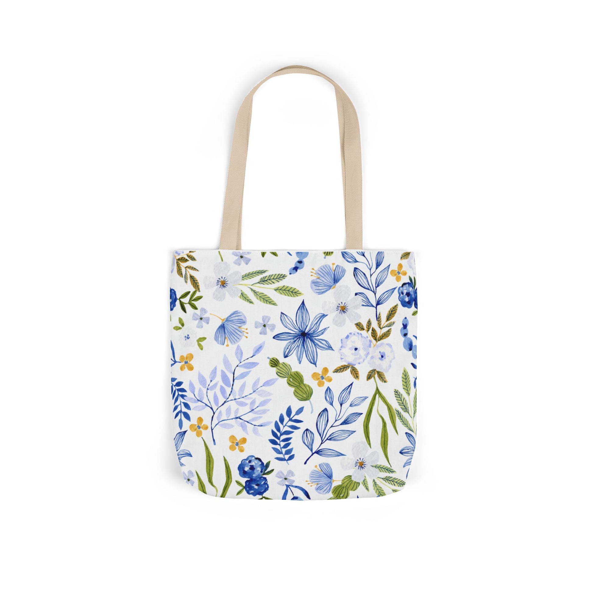 Floral Canvas Tote Bag Flower Handbag, Stylish Beach Tote, Vacation Bag