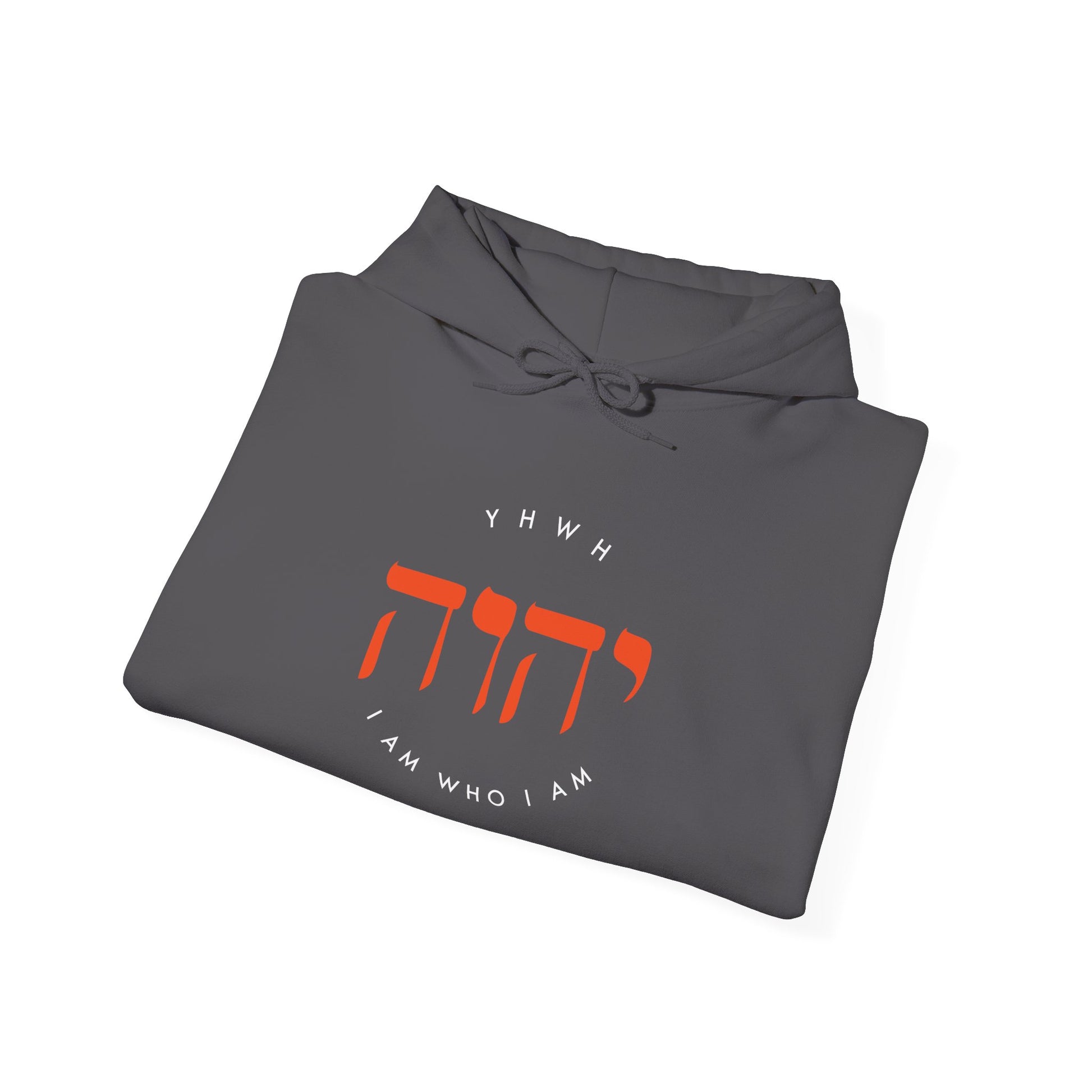 Hooded Sweatshirt For Men Women Clothing Modern Christian Fashion Sweatshirt Apparel Hebrew Graphic I Am Who I Am Hoodie