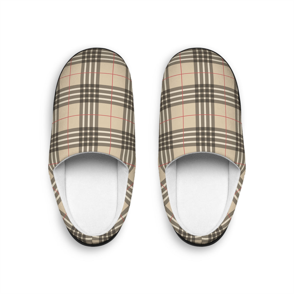 Cozy Plaid Women's Indoor Slippers | Perfect for Relaxing at Home  and fashionable loungewear warm winter footwear