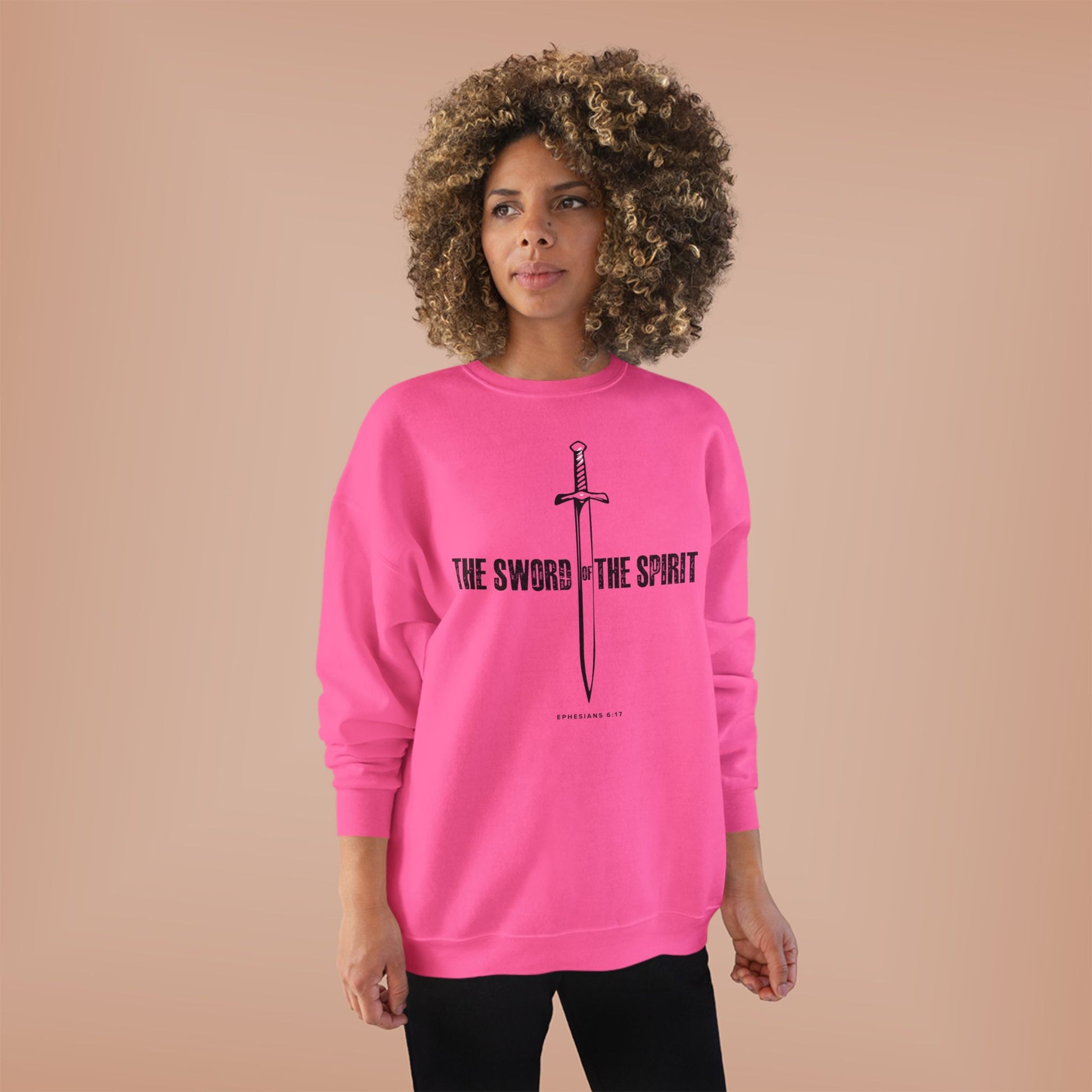 Christian Sweatshirt For Men Women Christian Mom Dad Apparel Christian Shirt Bible Verse Ephesians Crewneck Sweatshirt, Apparel