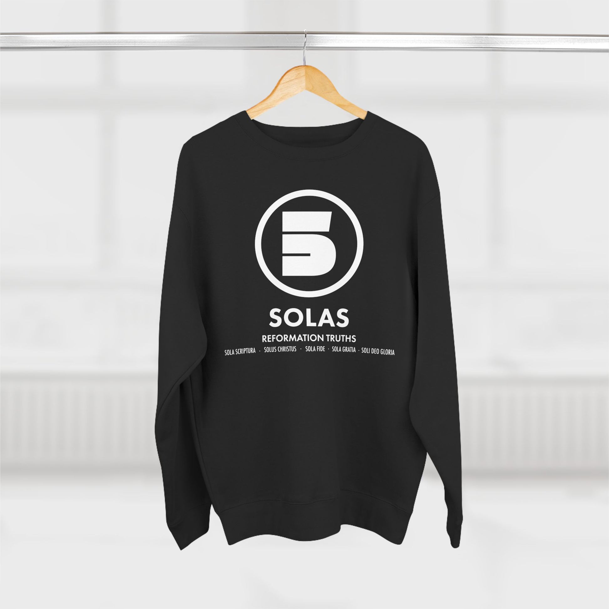 Sweatshirt Modern Design For Christian Men Women Crewneck Sweatshirt Clothing Design Apparel For Gift Men Women Five Solas Graphic