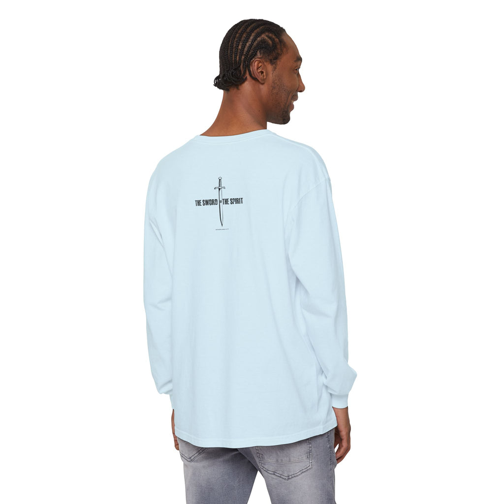Christian Long Sleeve TShirt For Christian Mom Dad  For Christian Men Christian Shirt, Bible Verse T-Shirt, Religious Outfit, Retro Faith T Shirt, Christian Cross Graphic Tees, Jesus Shirt, Religious Gift Shirt Long Sleeve Tee Apparel Bible Verse Ephesian