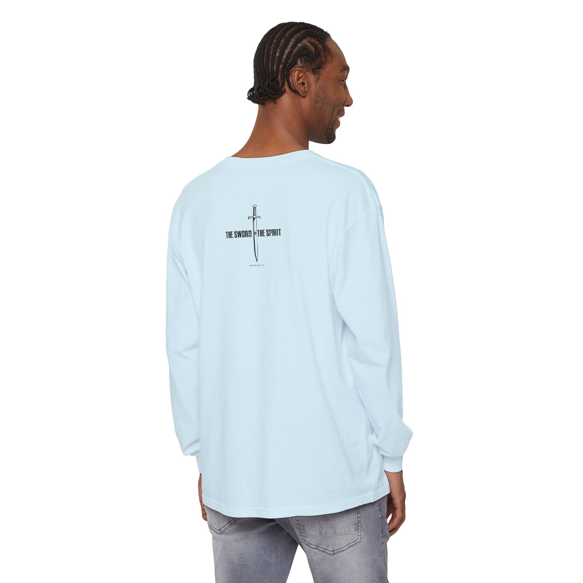 Christian Long Sleeve TShirt For Christian Mom Dad  For Christian Men Christian Shirt, Bible Verse T-Shirt, Religious Outfit, Retro Faith T Shirt, Christian Cross Graphic Tees, Jesus Shirt, Religious Gift Shirt Long Sleeve Tee Apparel Bible Verse Ephesian
