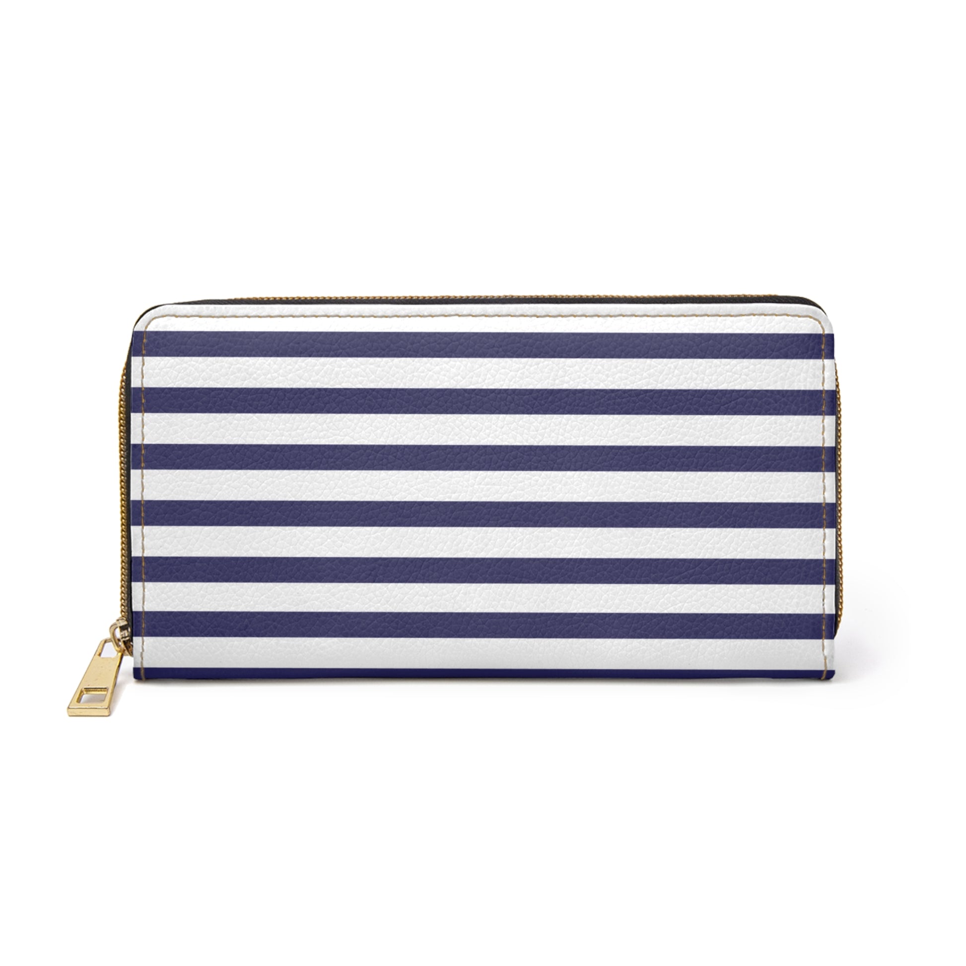Nautical Stripe Zipper Wallet Stylish Coin Purse, Everyday Clutch, Travel Organizer, Gift for Her, Summer Accessories
