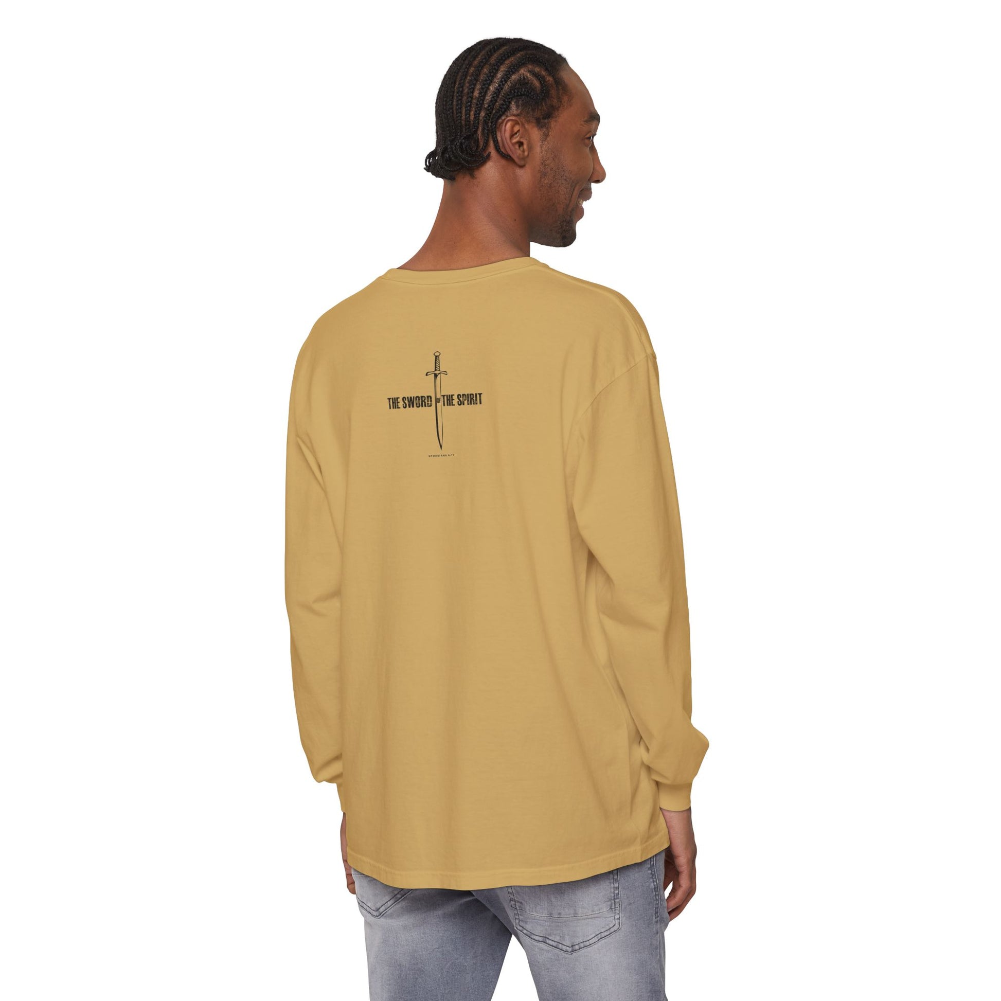 Christian Long Sleeve TShirt For Christian Mom Dad  For Christian Men Christian Shirt, Bible Verse T-Shirt, Religious Outfit, Retro Faith T Shirt, Christian Cross Graphic Tees, Jesus Shirt, Religious Gift Shirt Long Sleeve Tee Apparel Bible Verse Ephesian