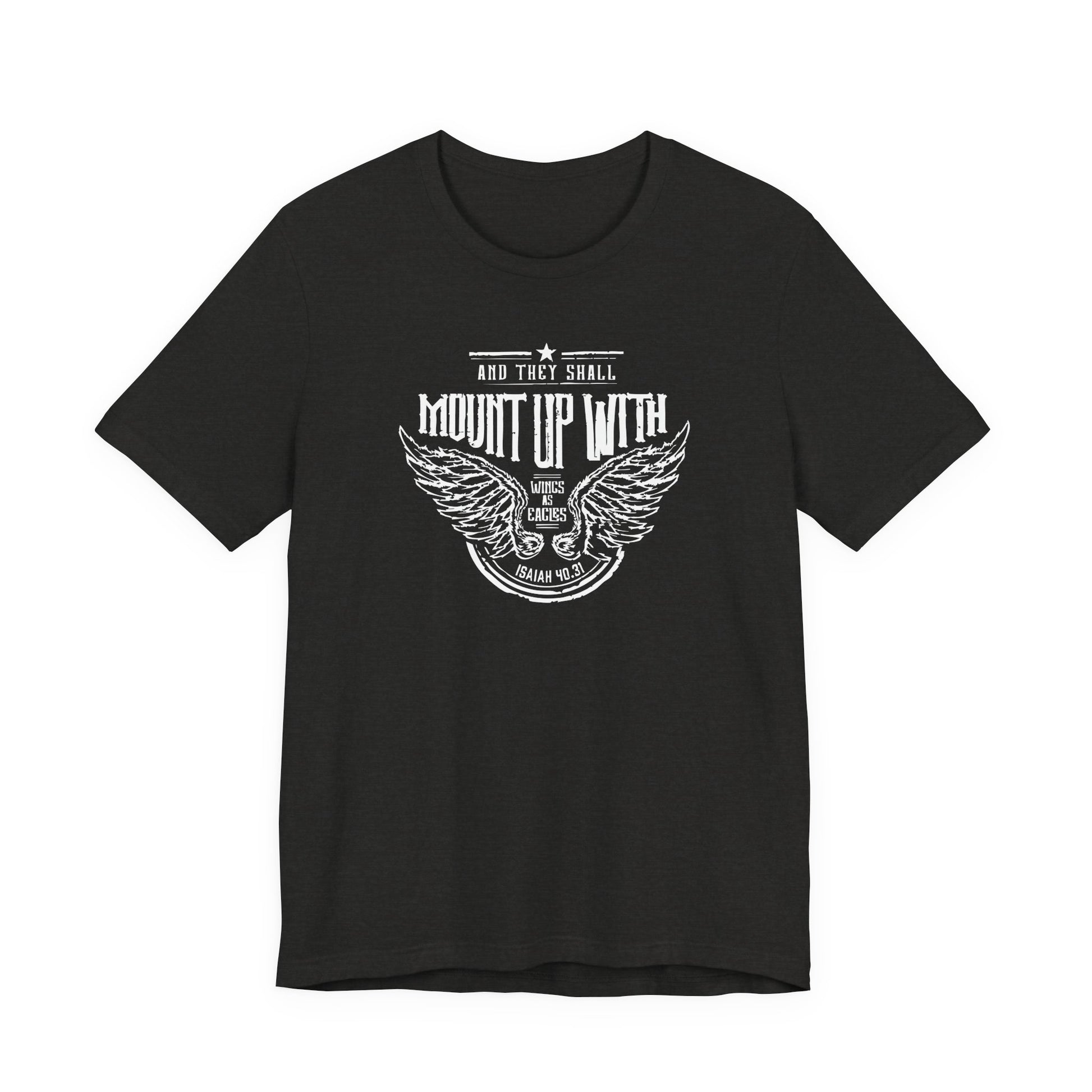 Christian Man Woman Inspirational Tshirt Isaiah Scripture Bible Verse Tee Perfect for Casual Outings & Gifts