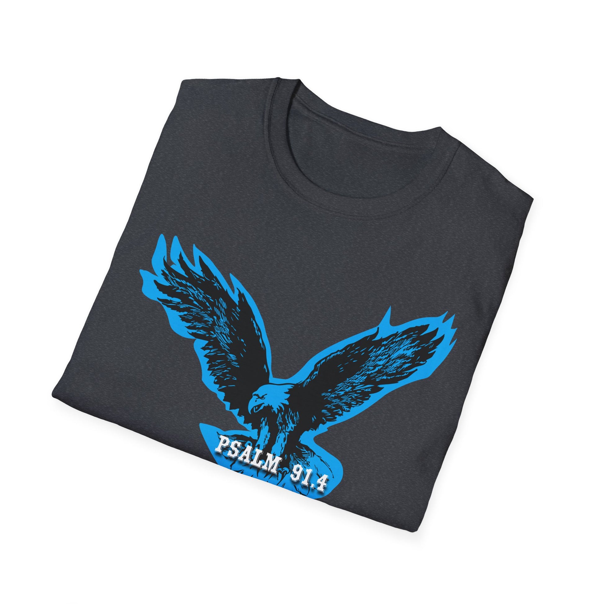 Eagle Tshirt For Men Women Bible Verse Shirt Gift For Mom Dad Softstyle T-Shirt Bible Verse Psalm 91 Tee