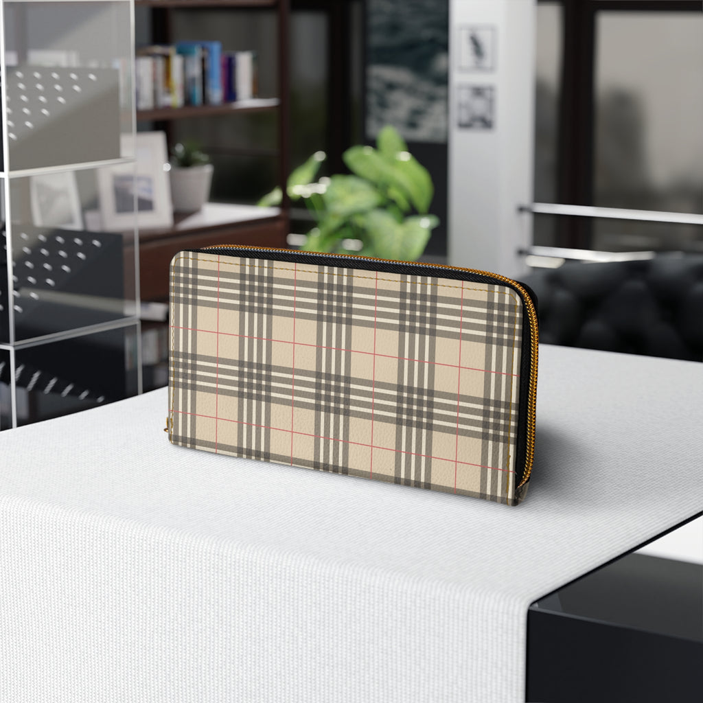 Chic Plaid  Zipper Wallet | Classic Plaid Design, Stylish Clutch, Perfect Gift for Her, Everyday Use, Fashion Accessory