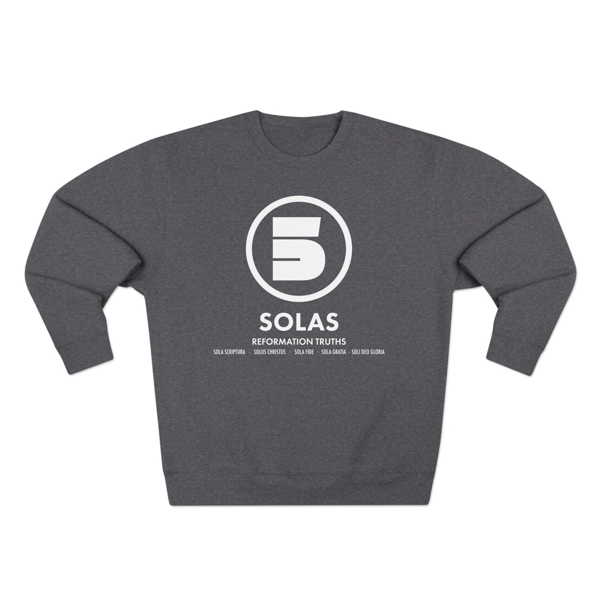 Sweatshirt Modern Design For Christian Men Women Crewneck Sweatshirt Clothing Design Apparel For Gift Men Women Five Solas Graphic