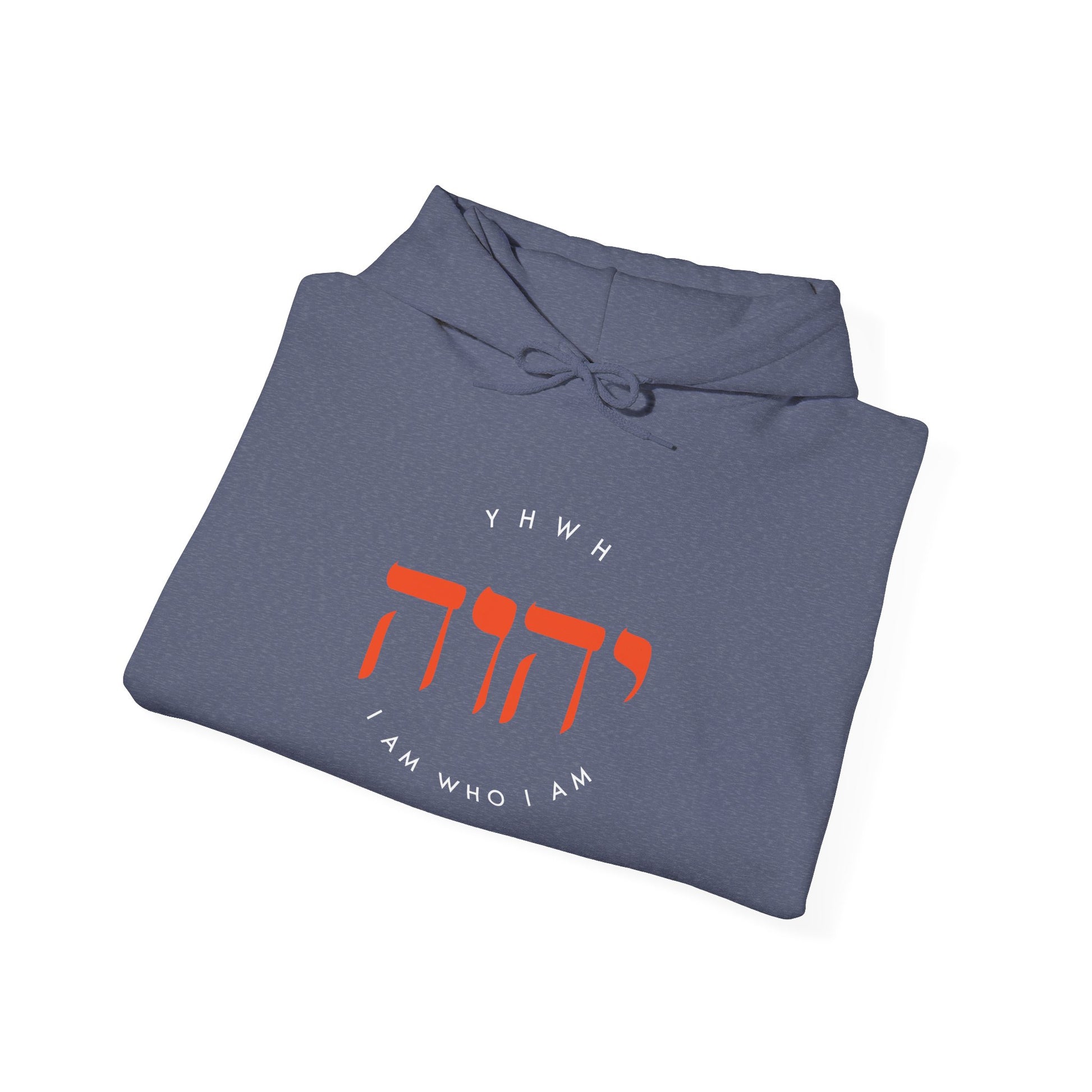 Hooded Sweatshirt For Men Women Clothing Modern Christian Fashion Sweatshirt Apparel Hebrew Graphic I Am Who I Am Hoodie