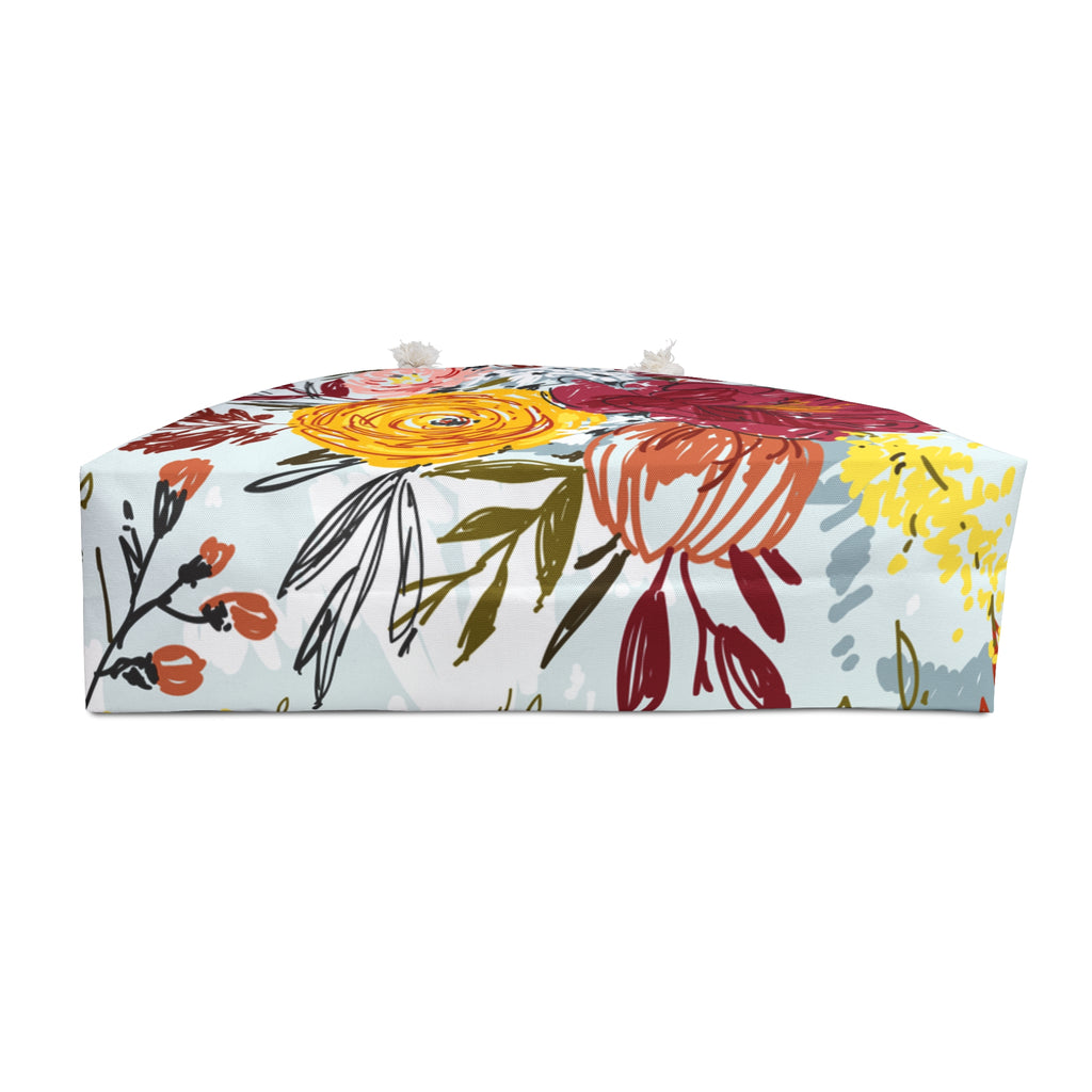 Spring Floral Weekender Bag Stylish Tote for Travel & Beach Days