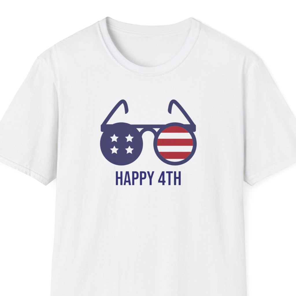 Happy 4th of July Unisex Softstyle T-Shirt Hoiiday Tee Independence Day Shirt