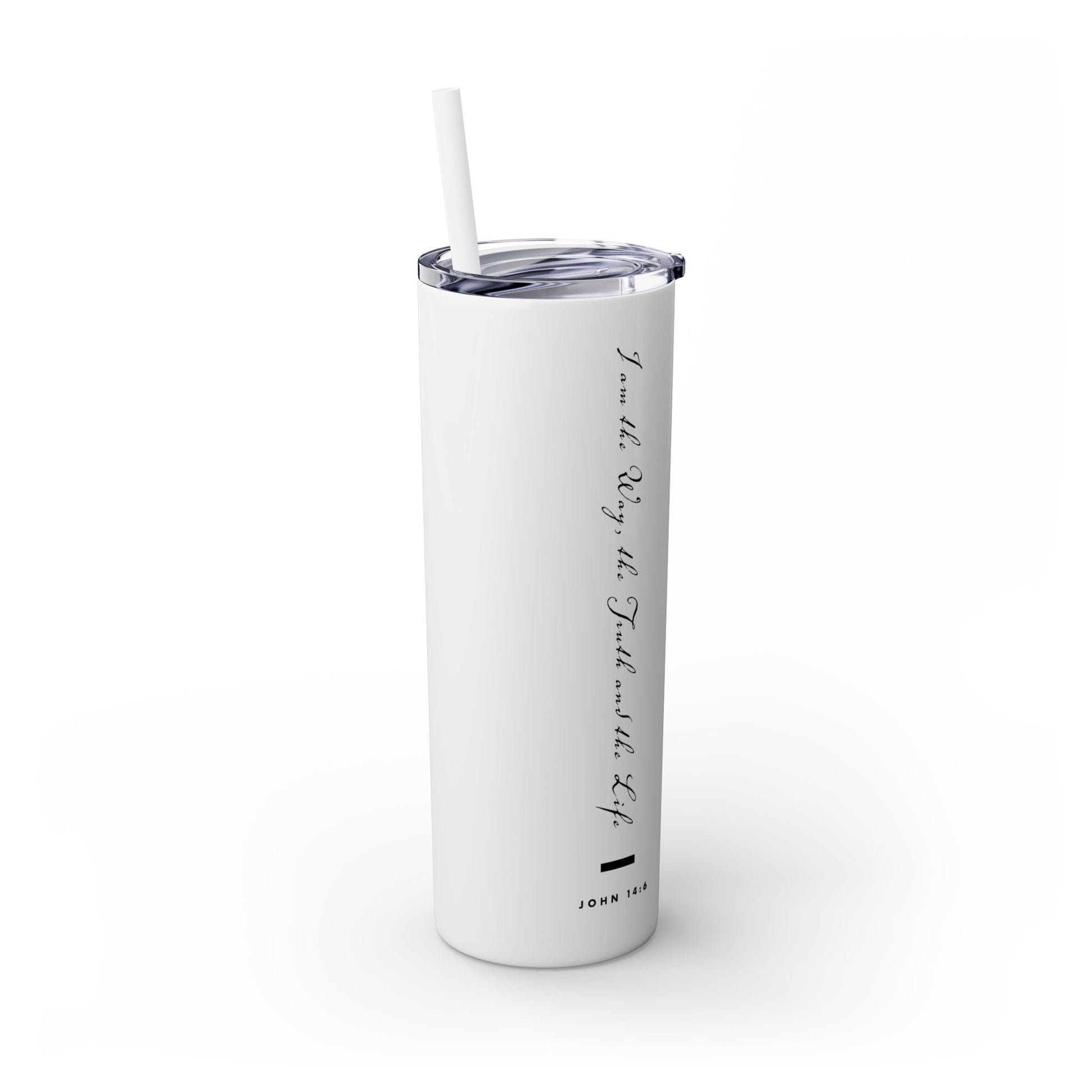 Skinny Tumbler For Gift The Way Truth and Life Shirt Bible Verse Tumbler For Drinks Gift Ware Home Decor Kitchen drink Bottle Glass